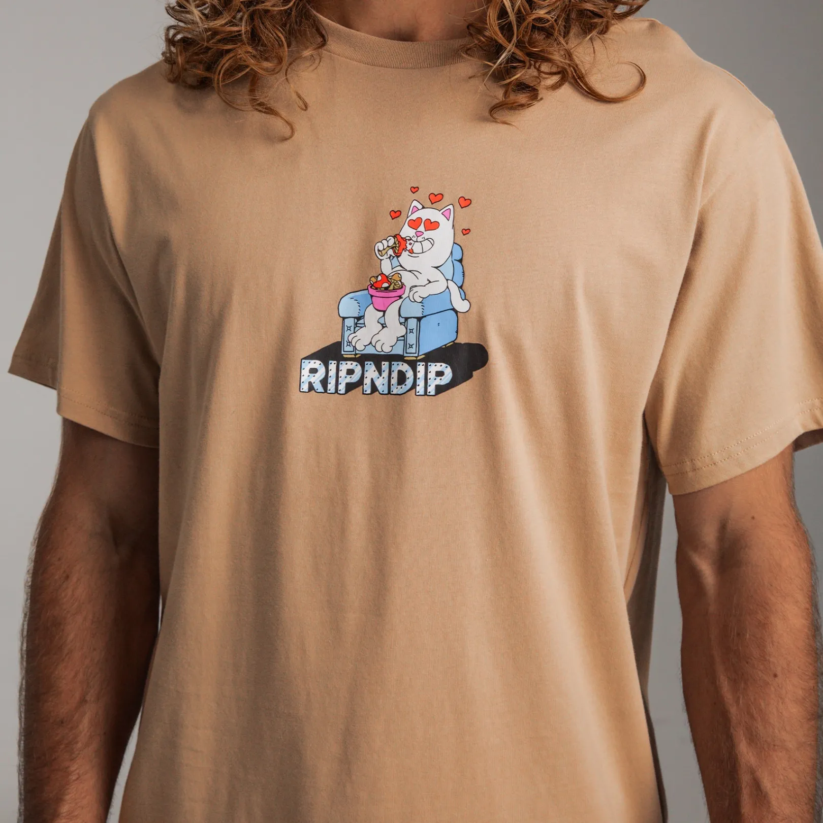 Afternoon Snack Tee (Almond)<Ripndip Best