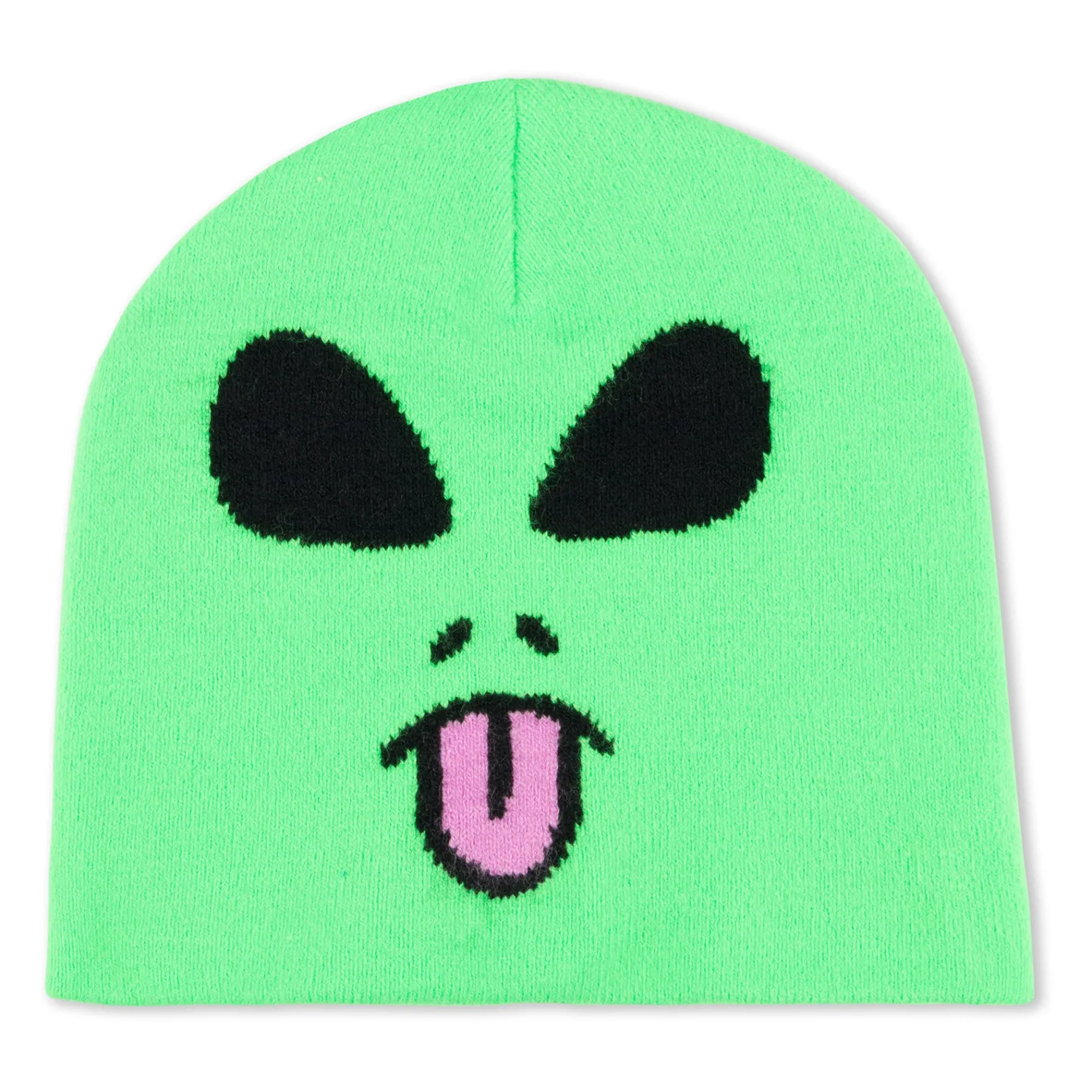 Alien Face Beanie (Green)<Ripndip Best