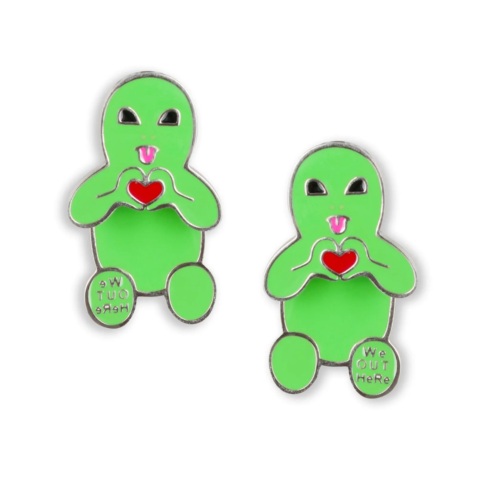 Alien Loves Earring Set (Green)<Ripndip Cheap