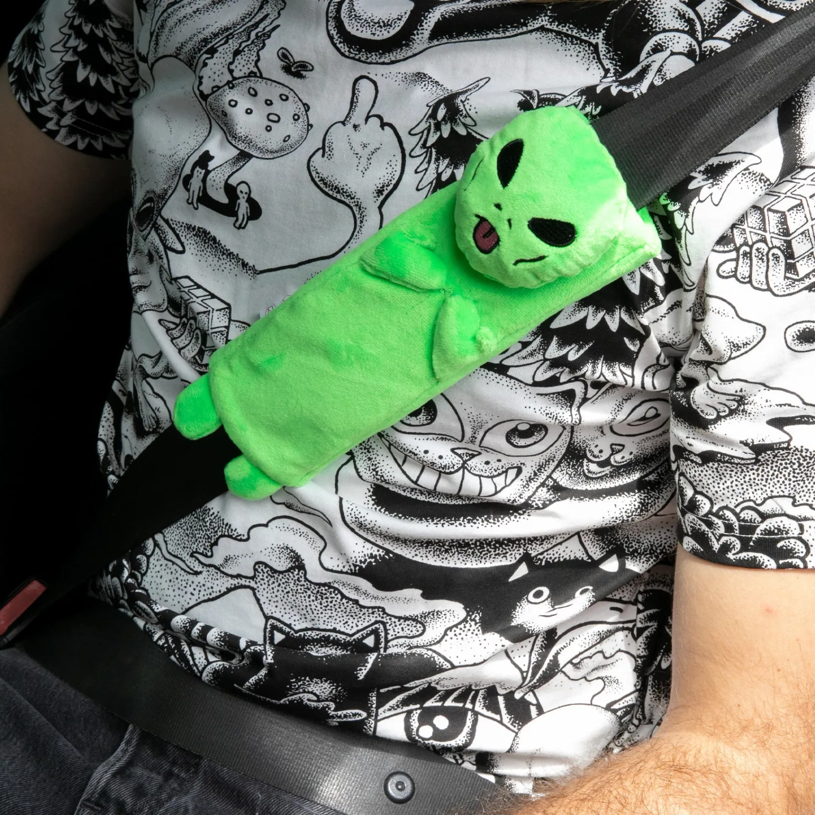 Alien Seat Belt Cover (Green)<Ripndip Outlet