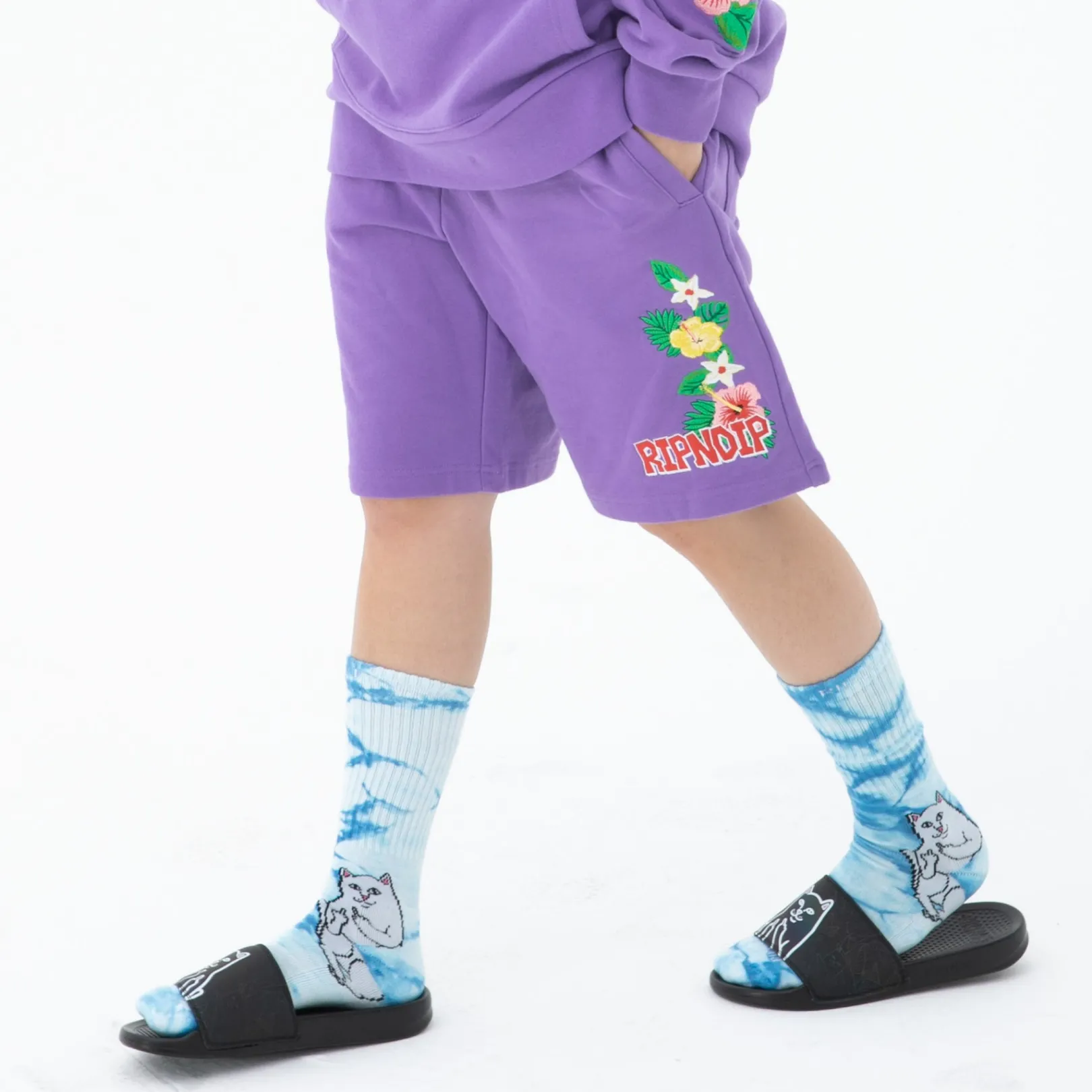 Aloha Nerm Sweatshorts (Lavender)<Ripndip Fashion