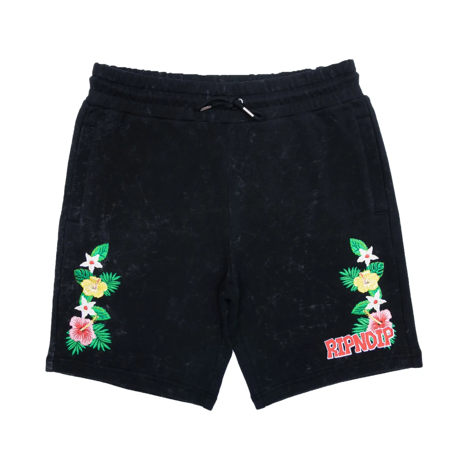 Aloha Nermal Sweatshorts (Black Mineral Wash)<Ripndip Clearance