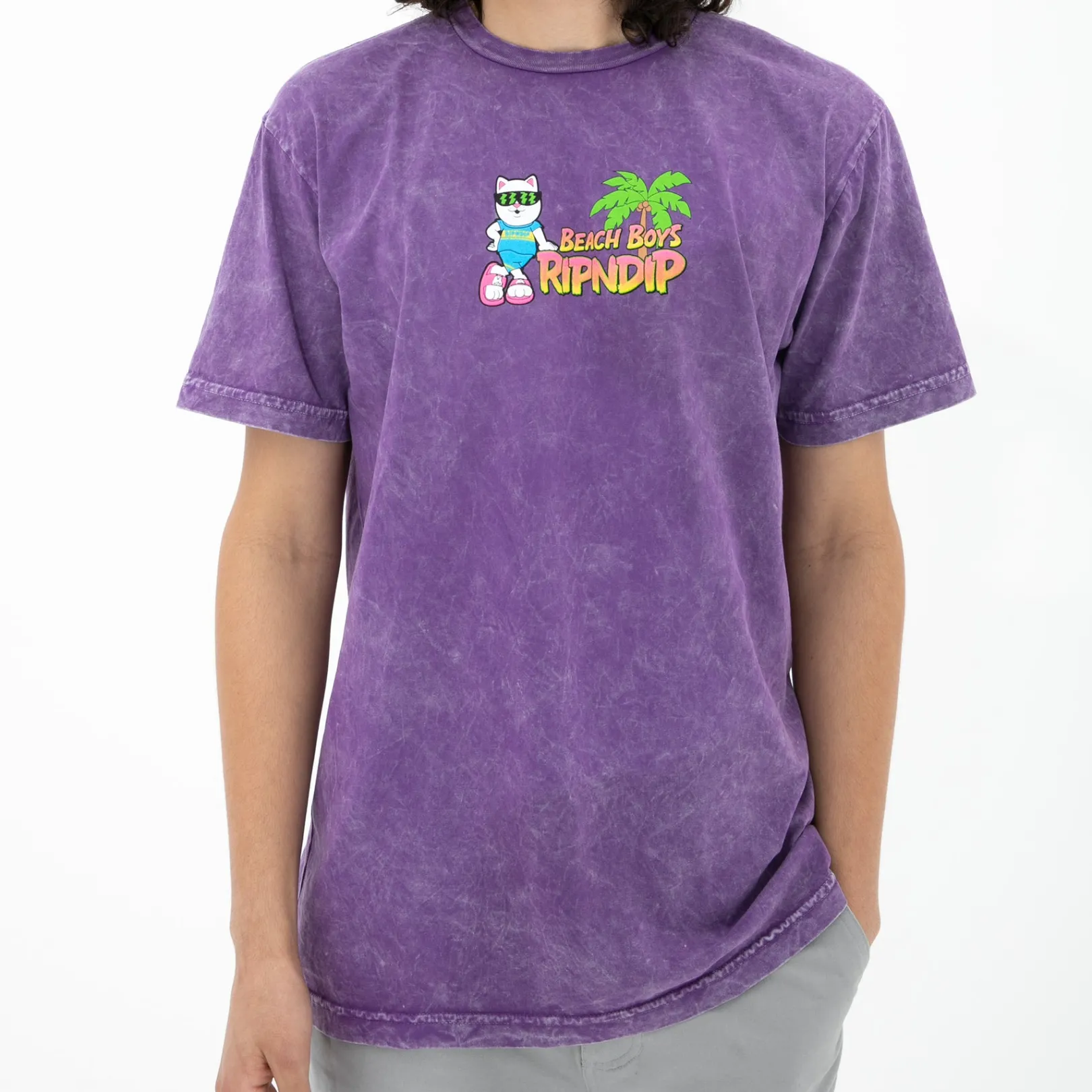 Beach Boys Tee (Purple Mineral Wash)<Ripndip Hot