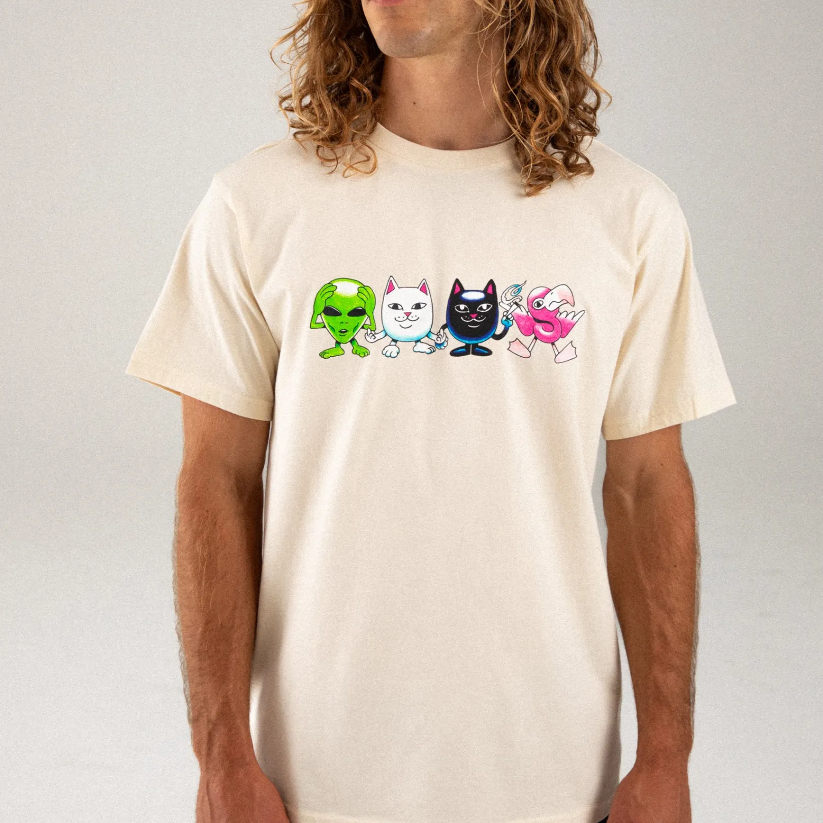 Bestie Gang Tee (Natural)<Ripndip Discount