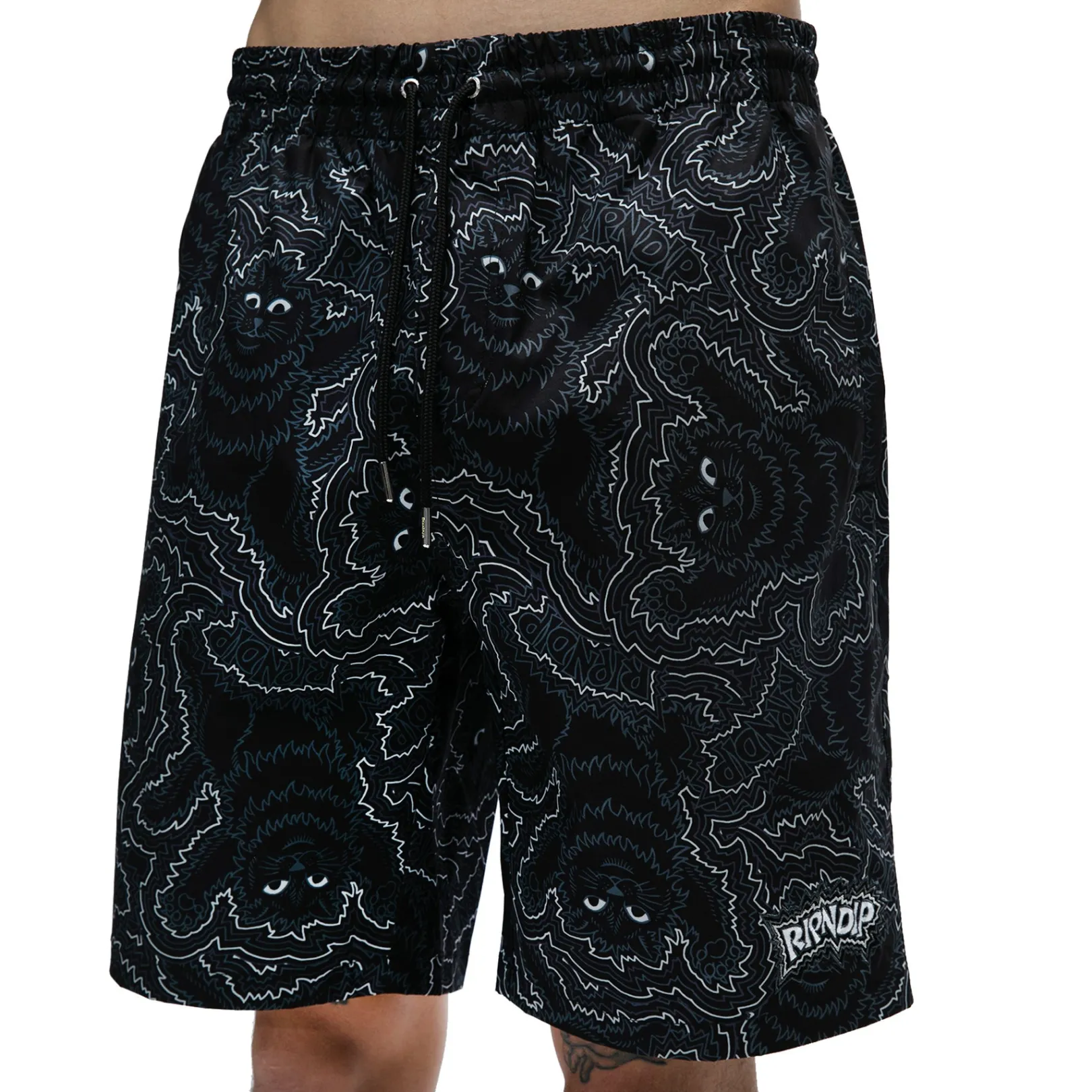 Big Pussy Energy Swim Shorts (Black)<Ripndip Cheap