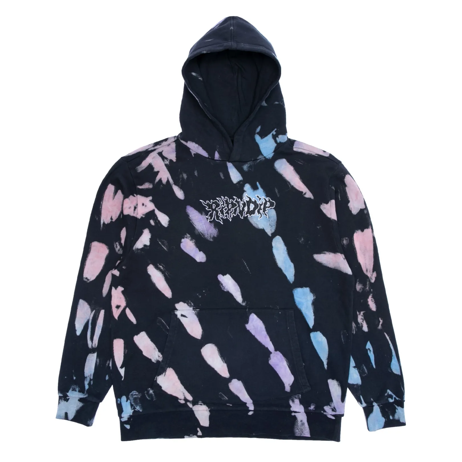 Blaze Hoodie (Black/Peach/Purple Tie Dye)<Ripndip Clearance