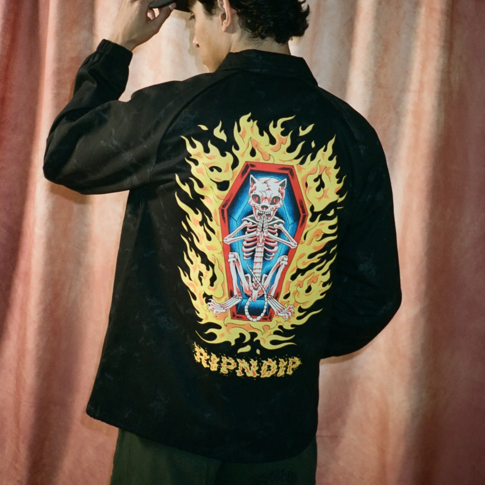 Burn In Heck Coaches Jacket (Black)<Ripndip Best