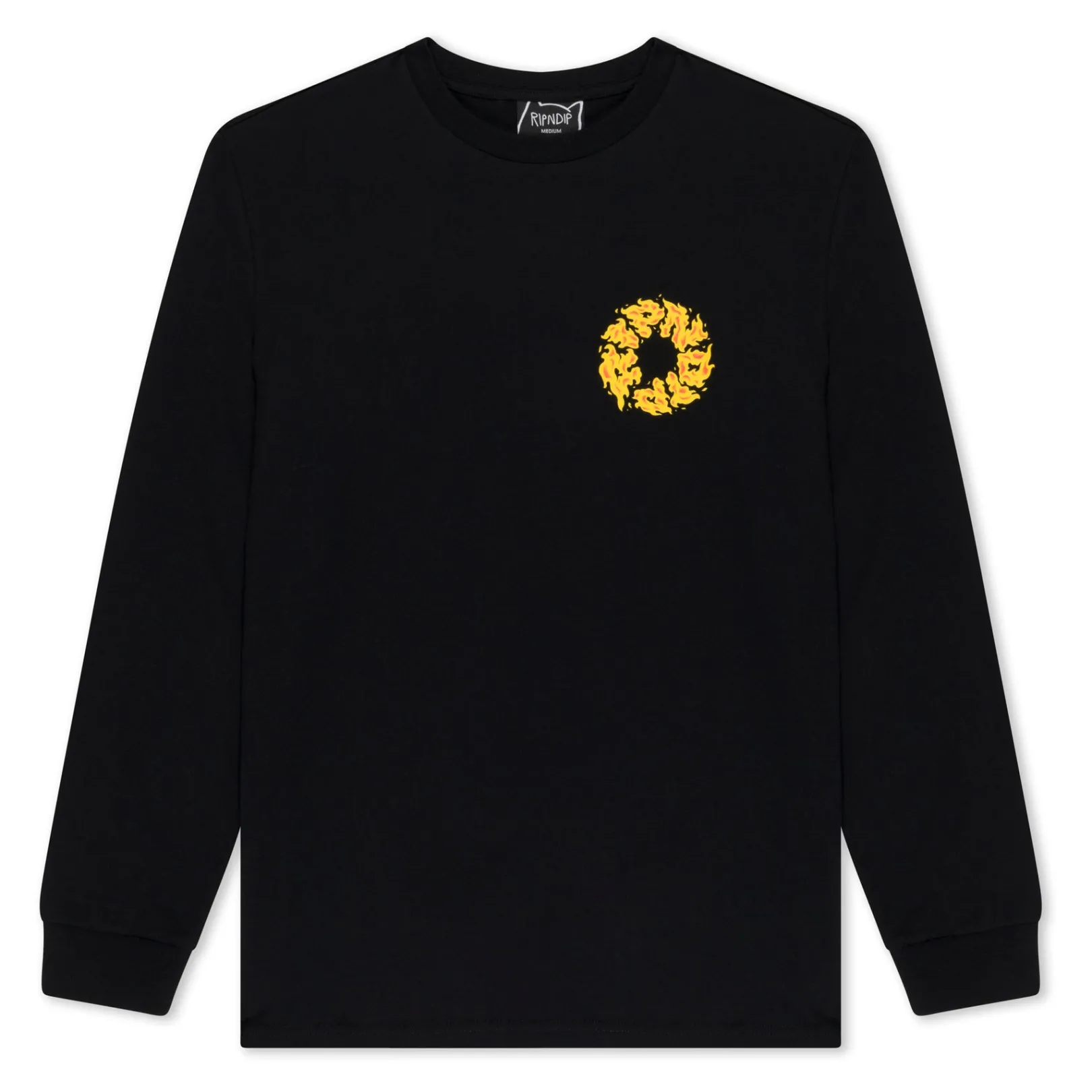 Burn In Heck Long Sleeve (Black)<Ripndip Best