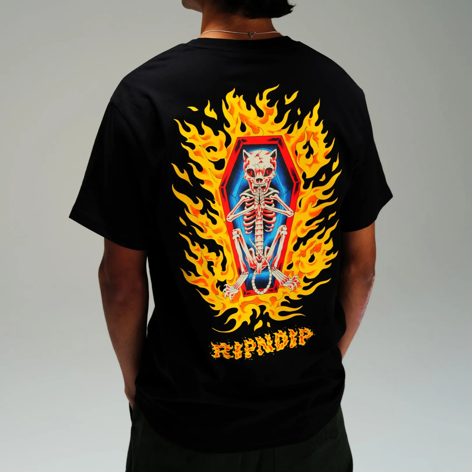 Burn In Heck Tee (Black)<Ripndip Flash Sale