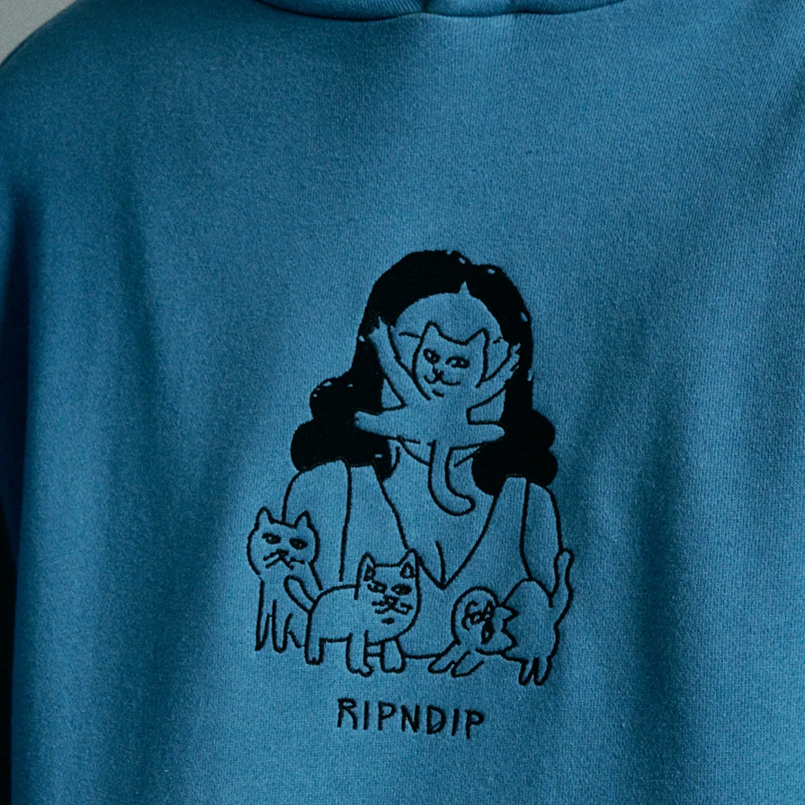 Cat Lady Hoodie (Slate)<Ripndip Clearance