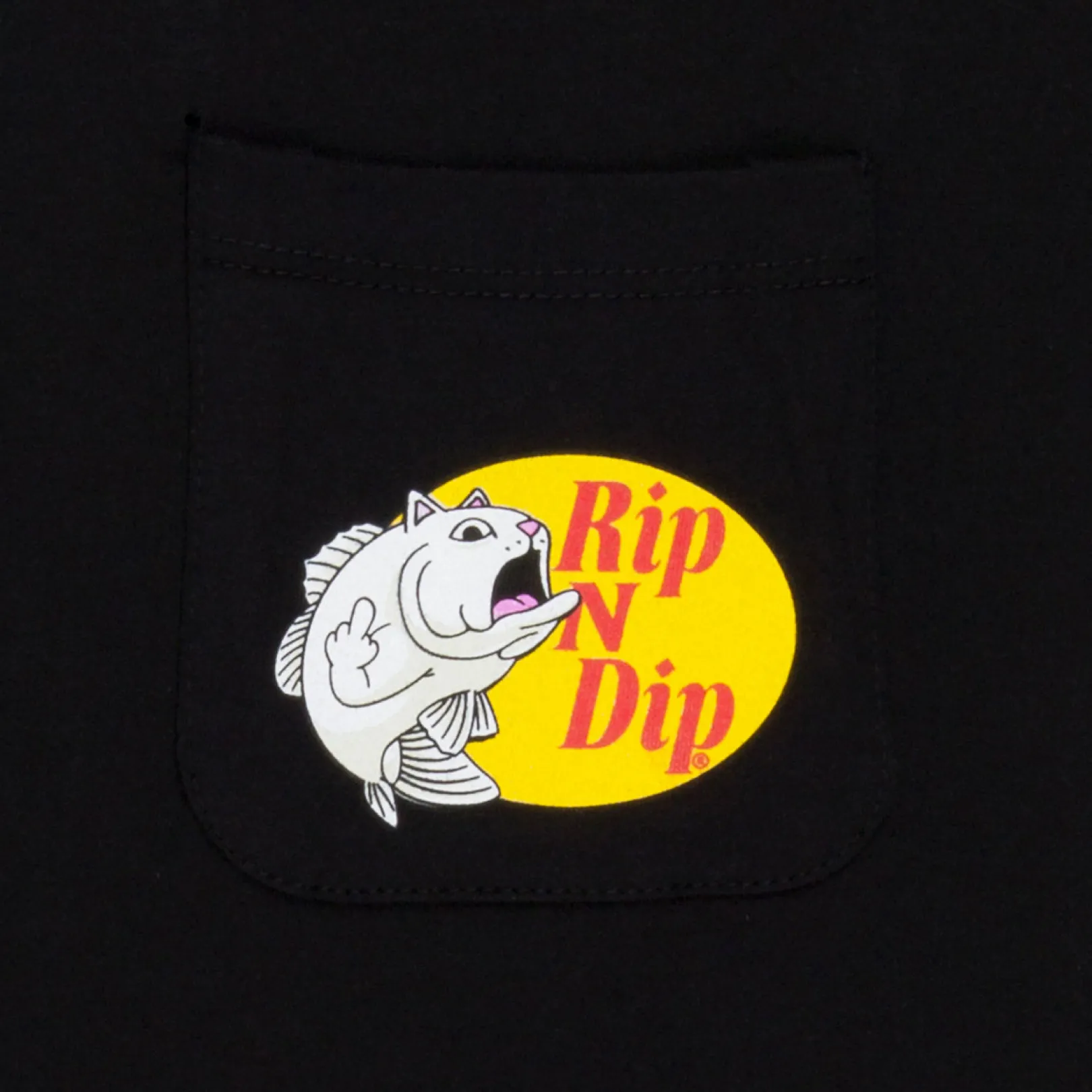 Catfish Pocket Tee (Black)<Ripndip Discount