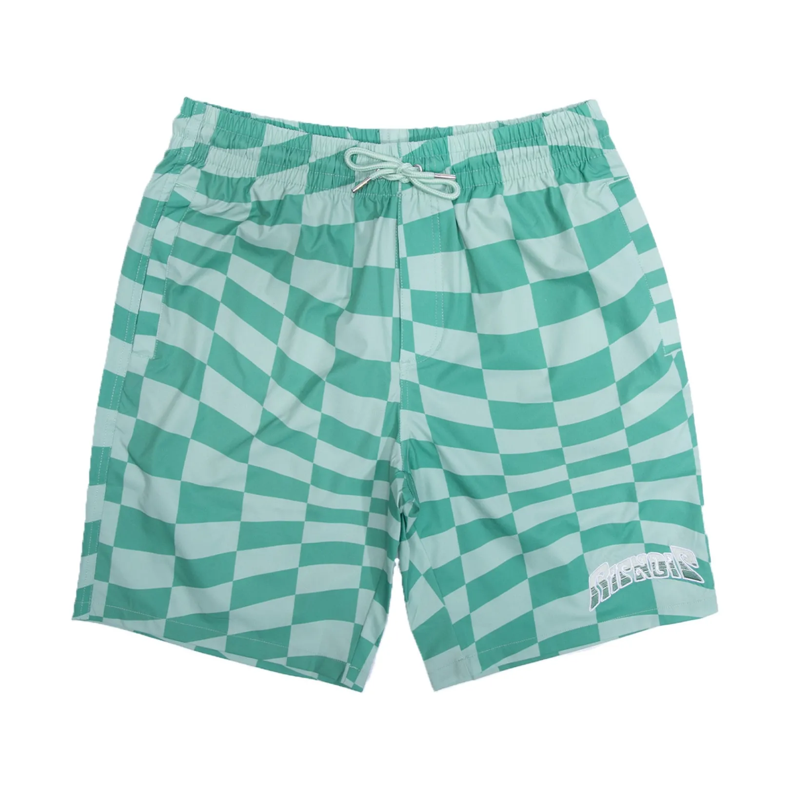 Checked Swim Shorts (Olive/Pine)<Ripndip Best