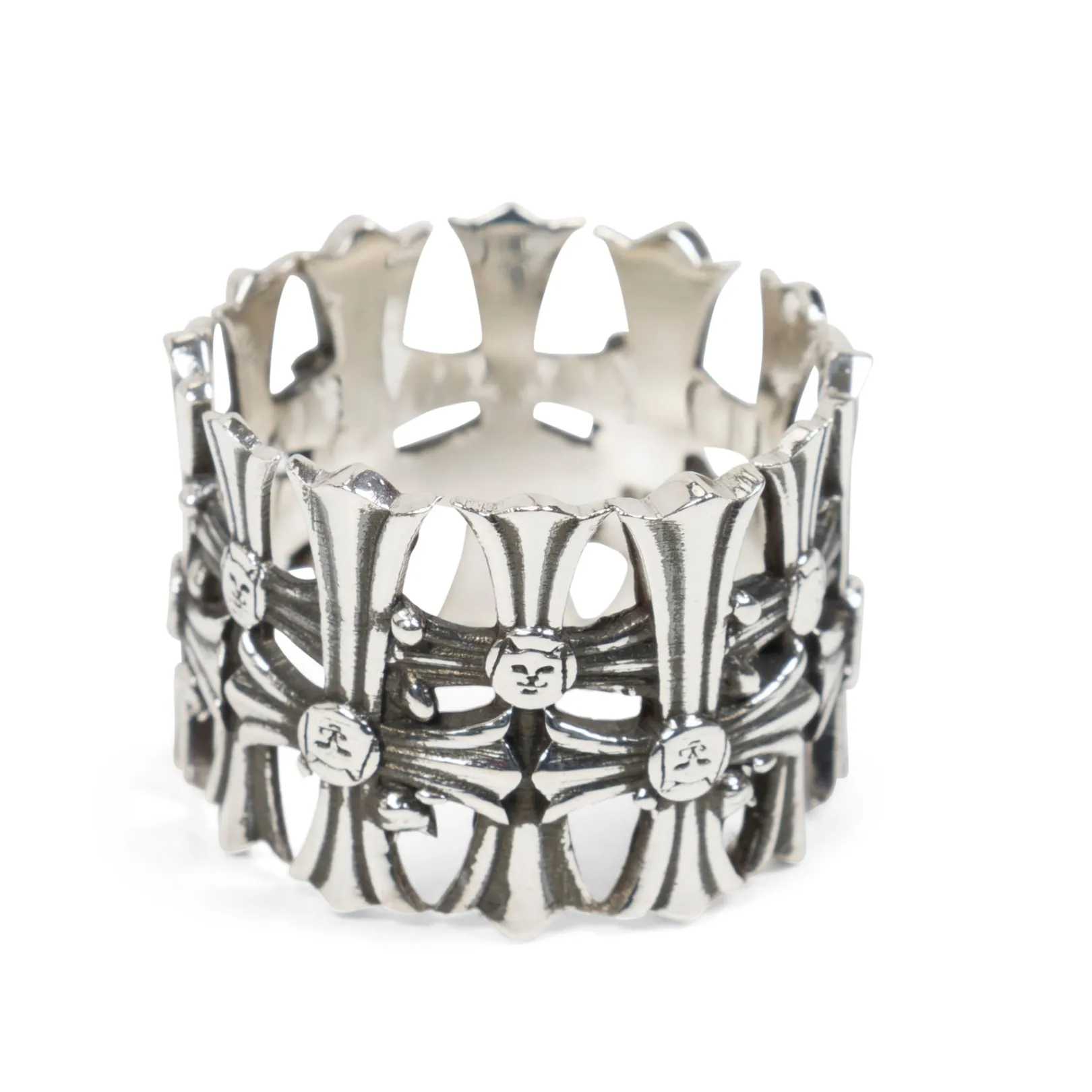 Chrome Cross Ring (Silver)<Ripndip Best Sale