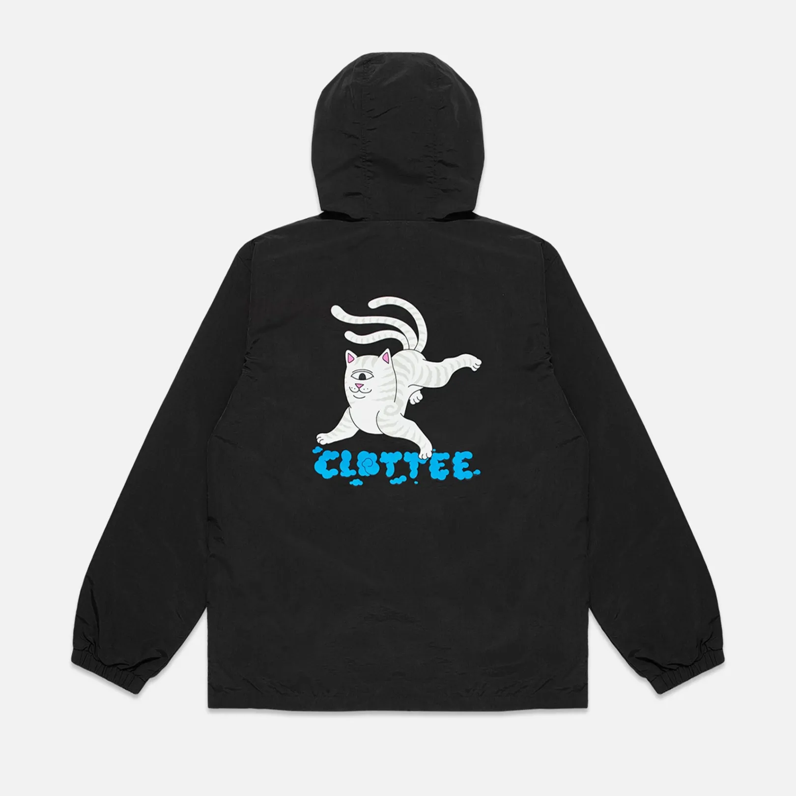 Clottee Clouds Windbreaker Jacket (Black)<Ripndip Cheap