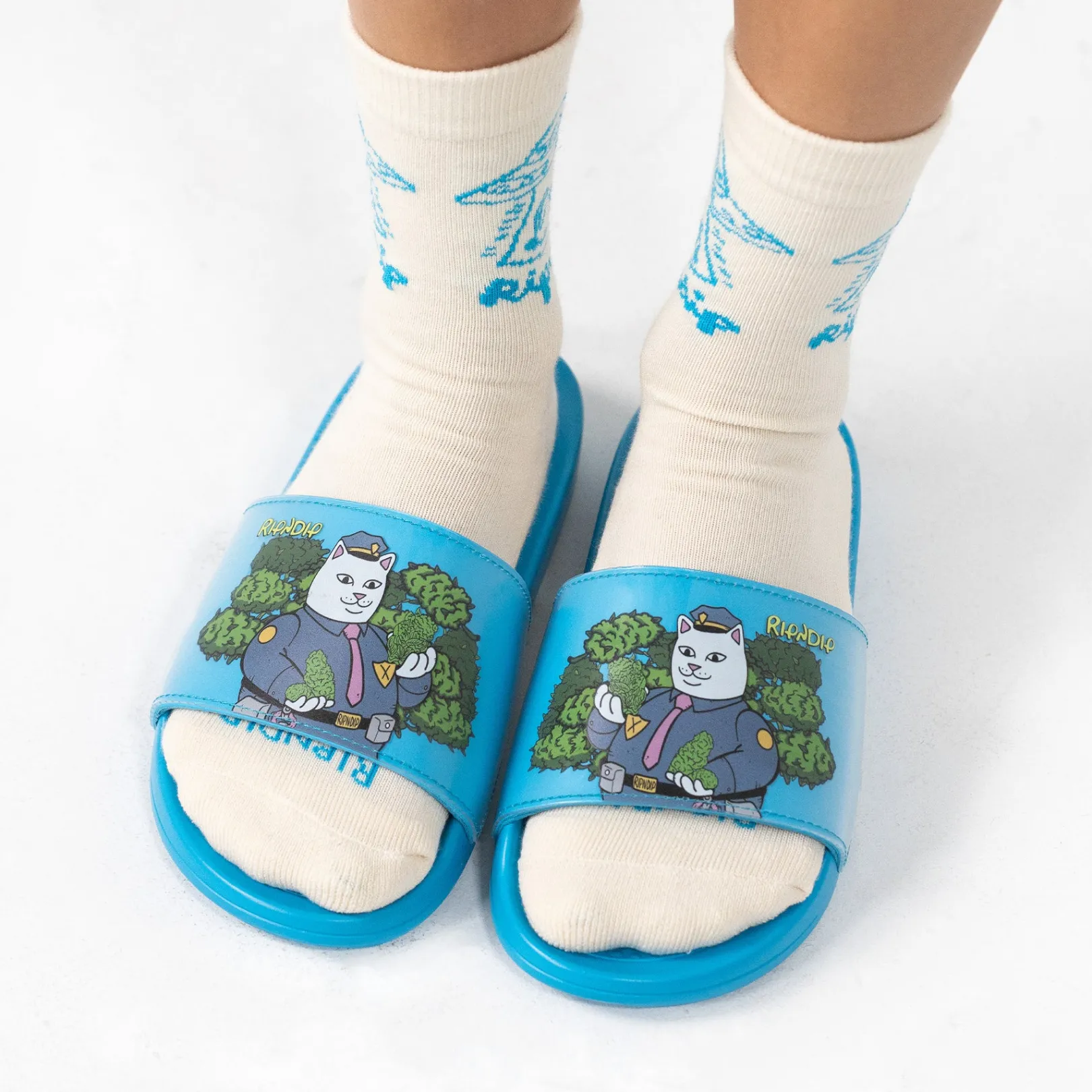 Confiscated Slides (Blue)<Ripndip Fashion