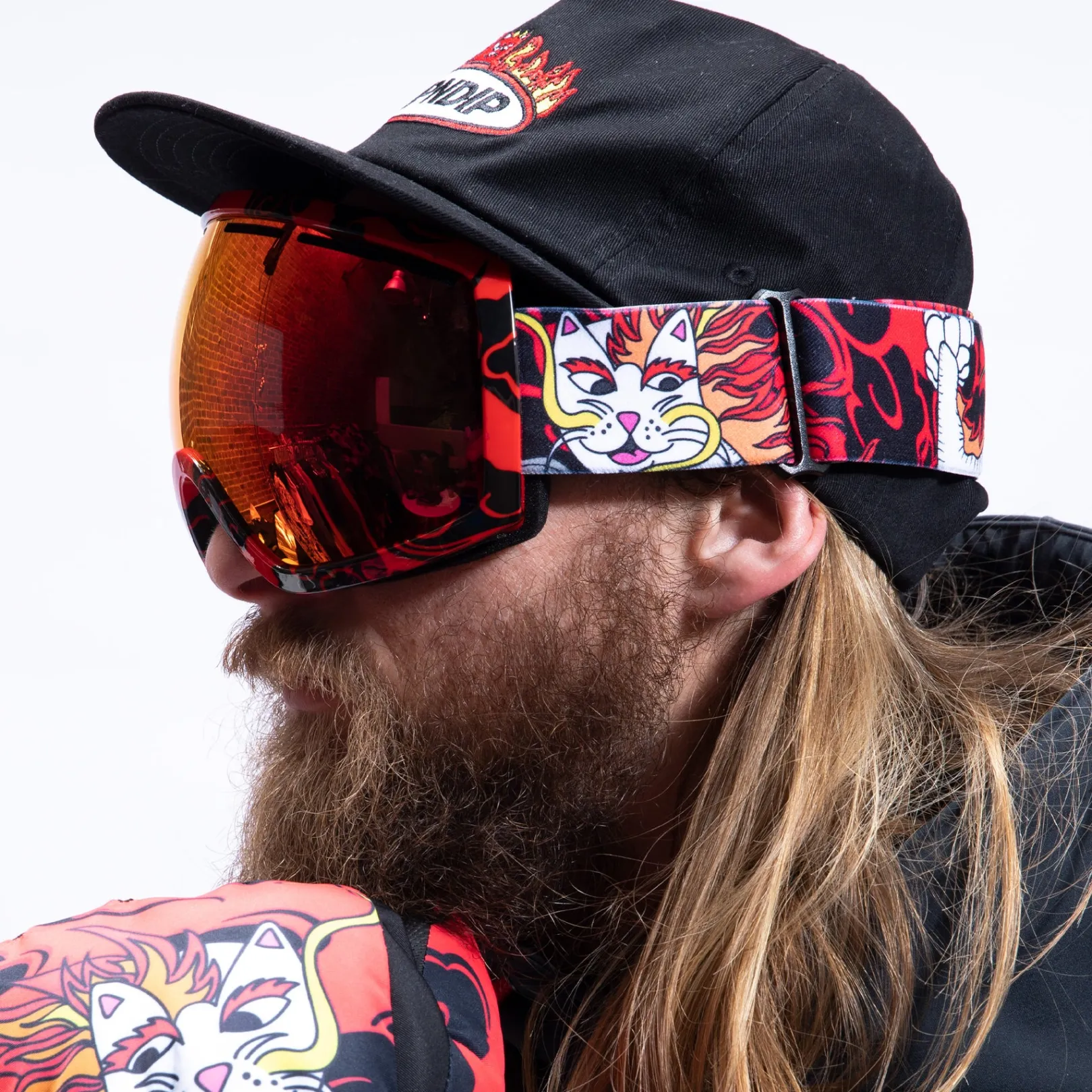 Dragonerm Snow Goggles (Red)<Ripndip New