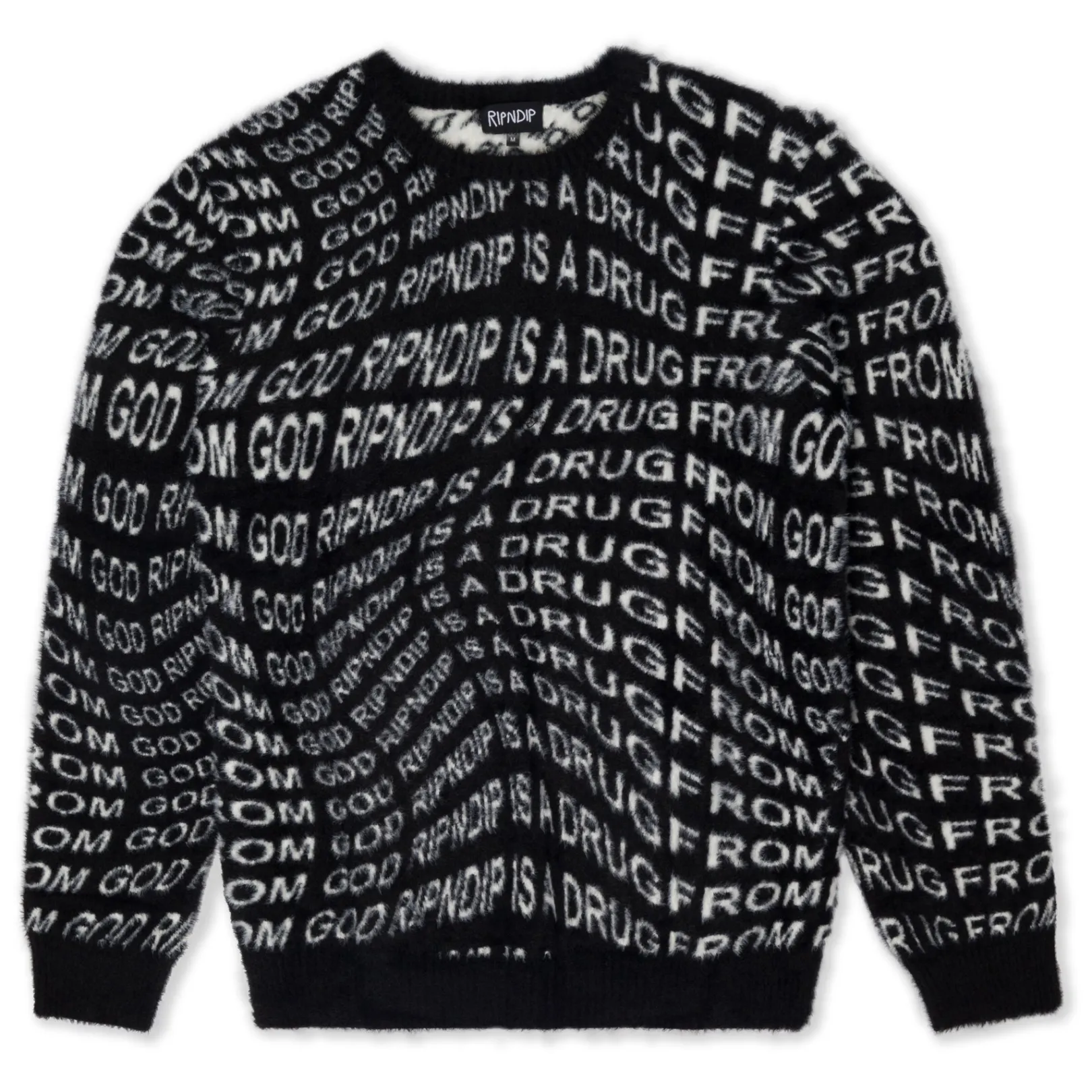 Drug From God Knit Mohair Sweater (Black)<Ripndip New