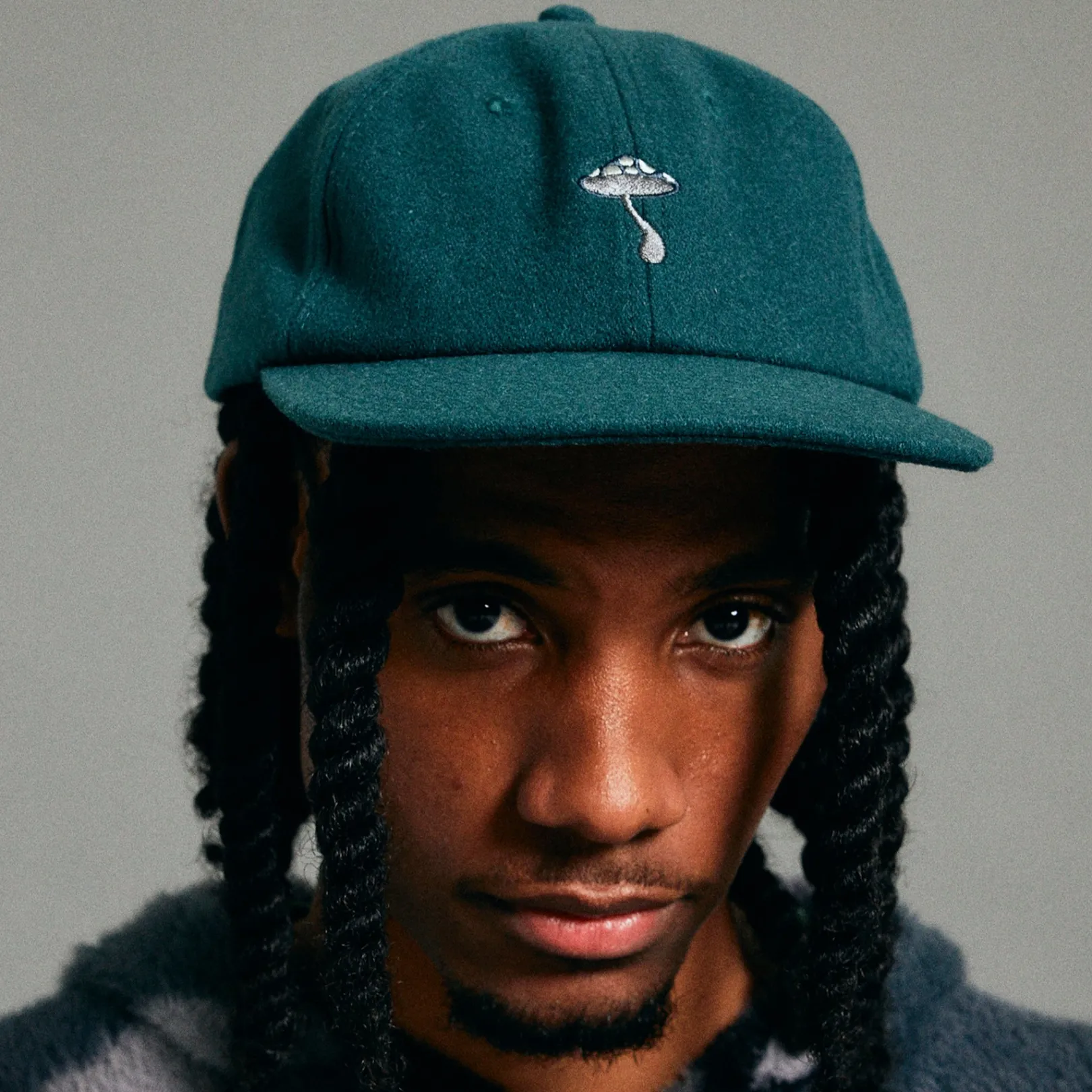 Euphoria Wool Velcro 6 Panel Hat (Alpine Green)<Ripndip Shop