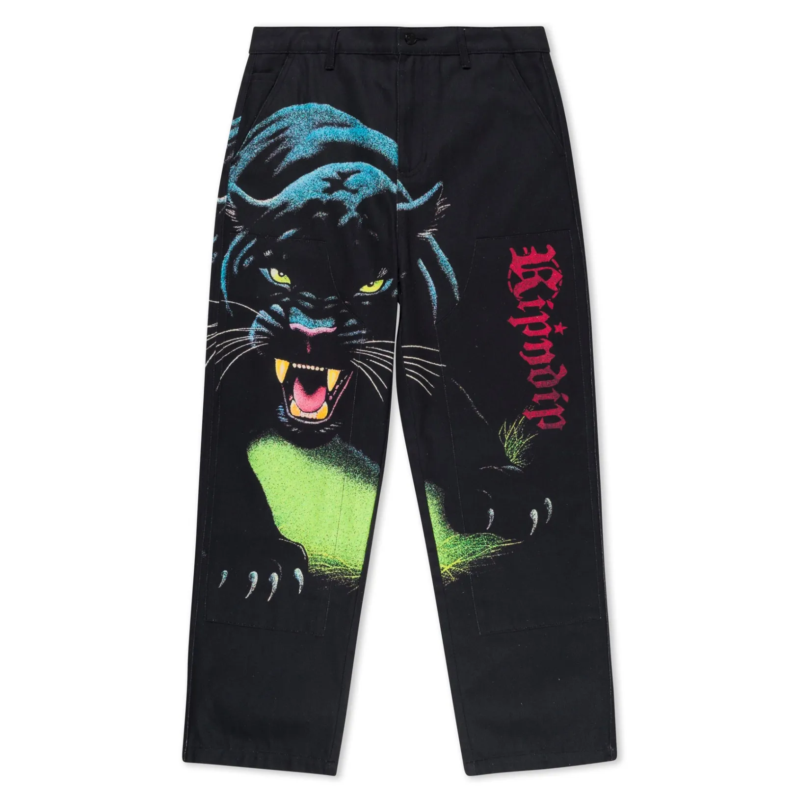 Fein Double Knee Pants (Black)<Ripndip Clearance