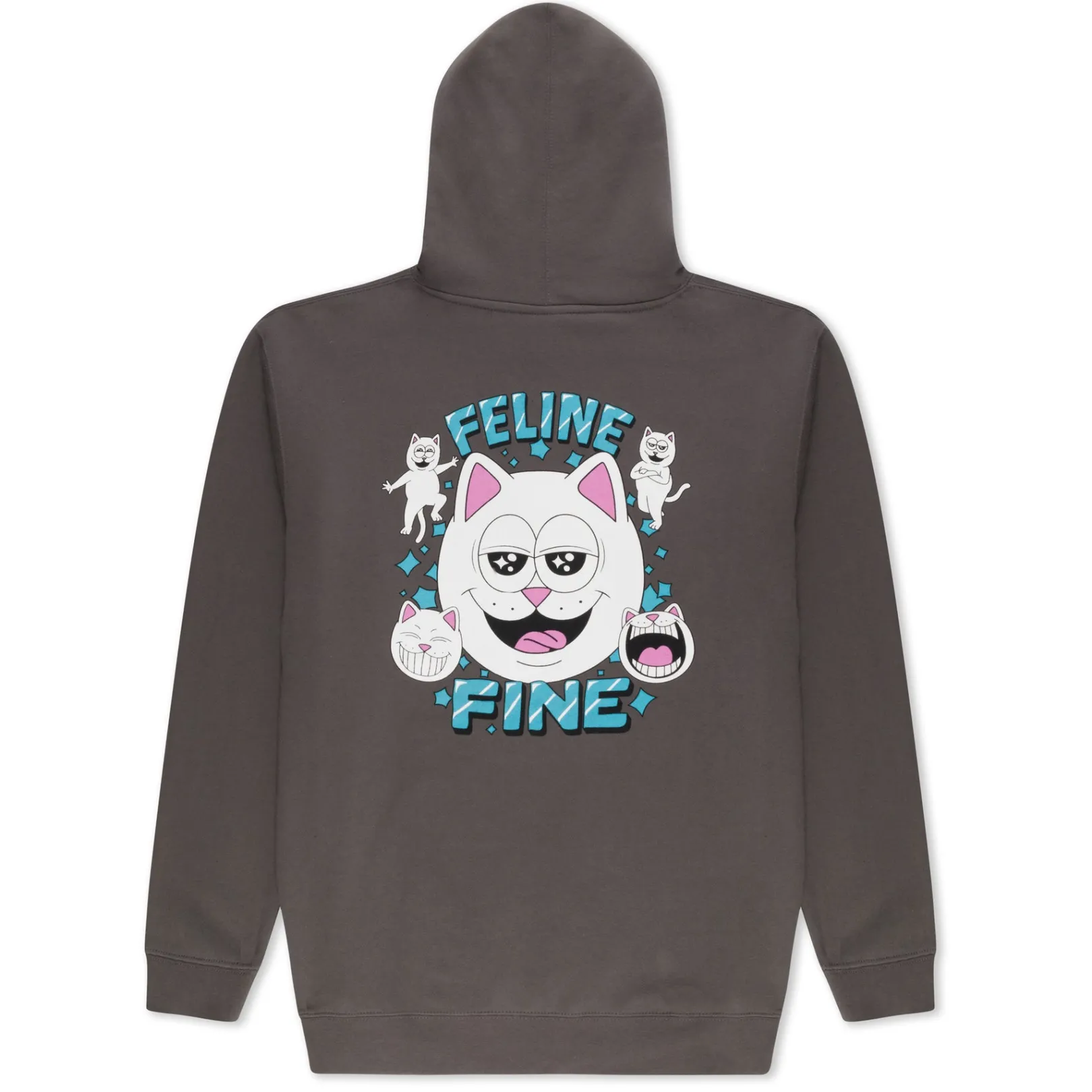 Feline Fine Hoodie (Charcoal)<Ripndip Cheap