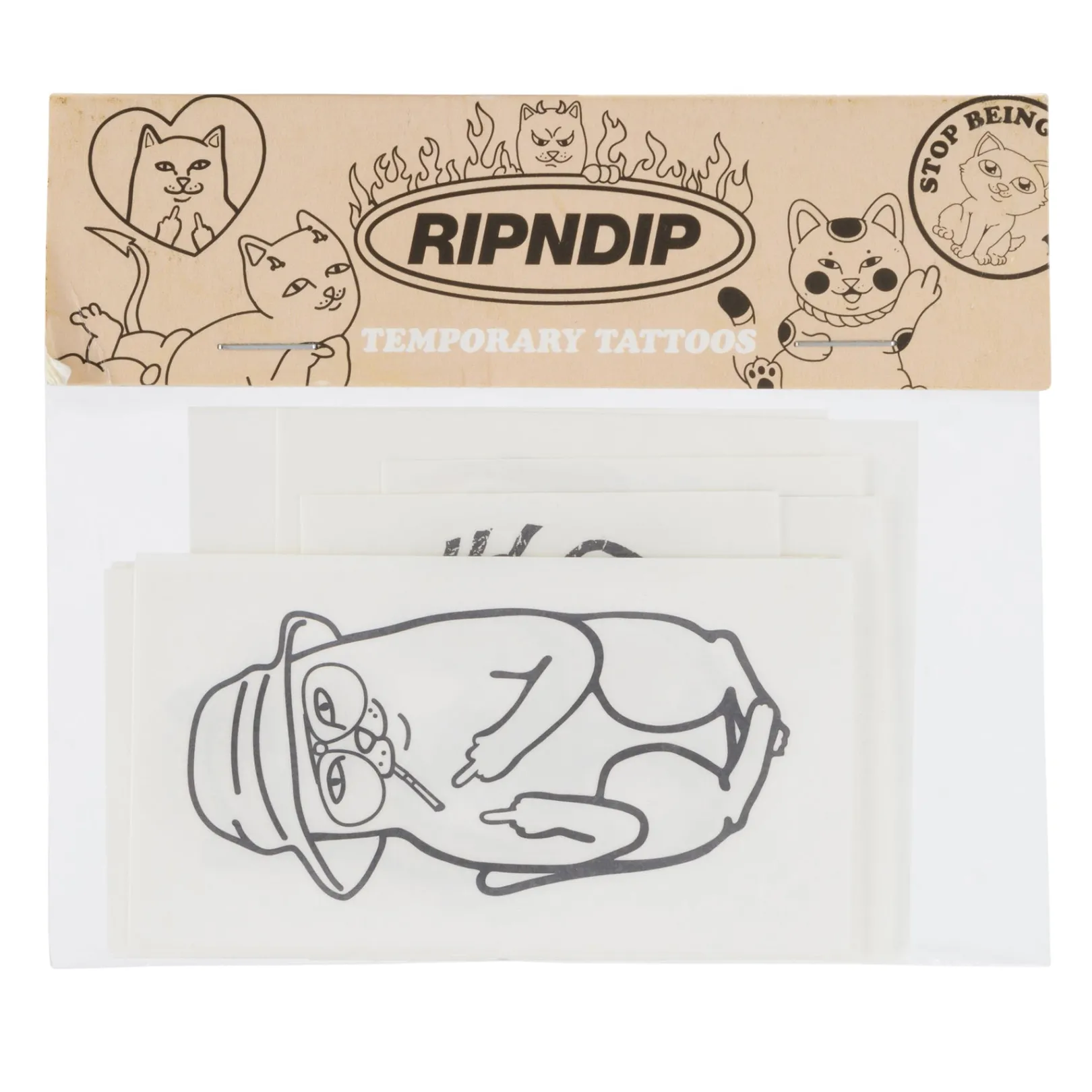 Field Of Nerms Temp Tattoo Pack (Black)<Ripndip Clearance