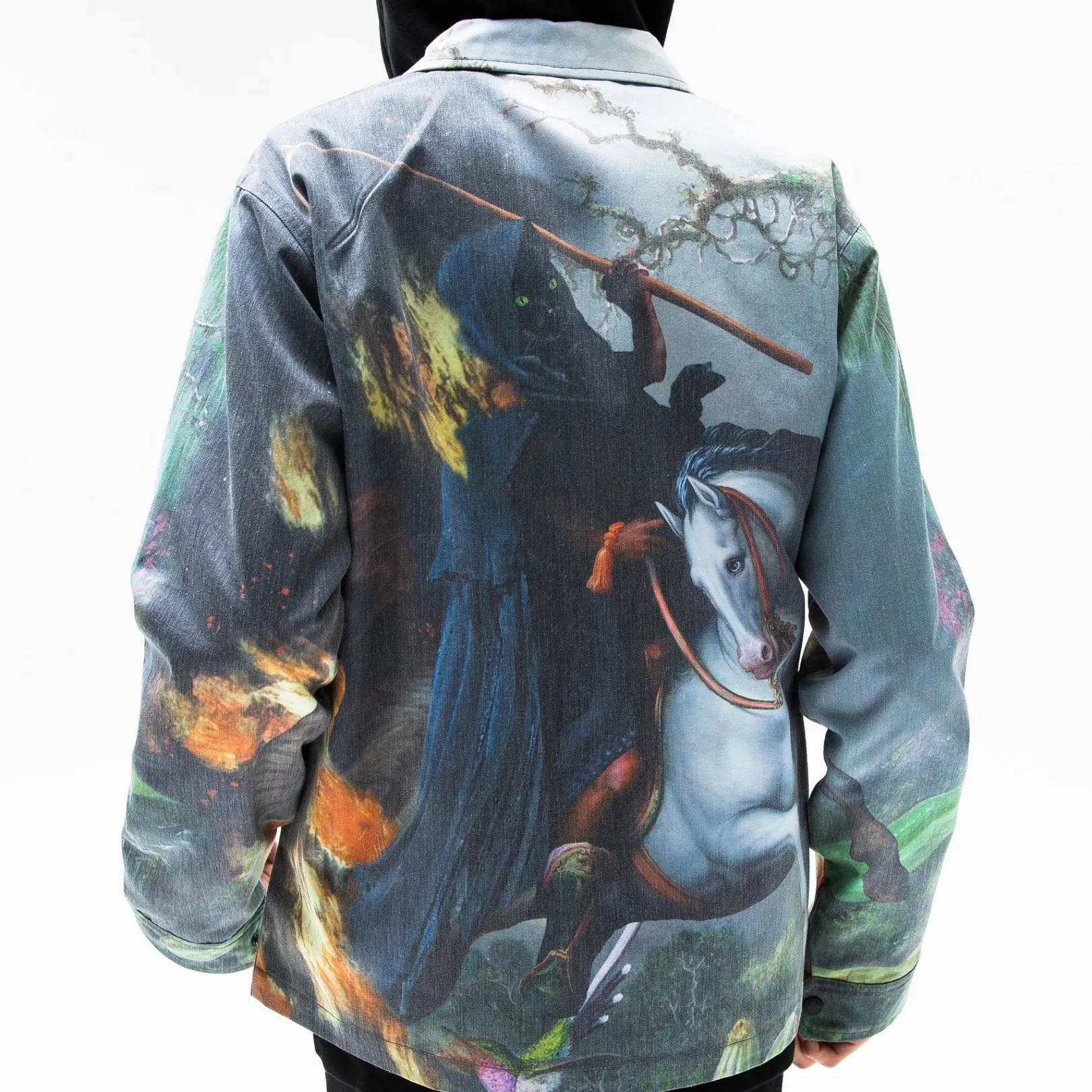 Fire & Desire Denim Coach Jacket (Multi)<Ripndip Cheap