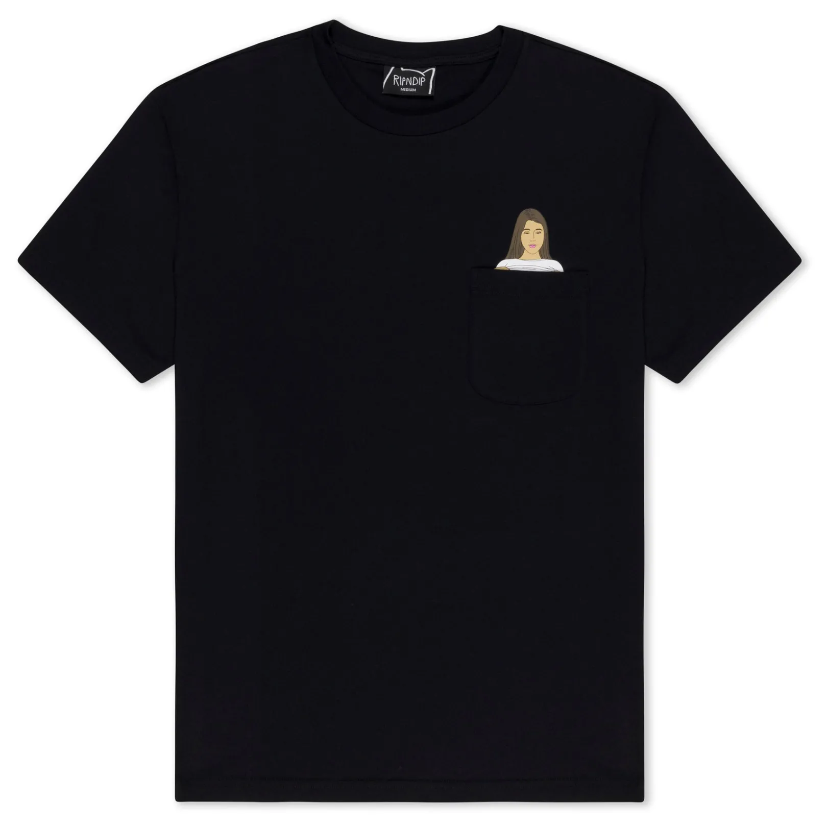 Flashing Kittys Pocket Tee (Black)<Ripndip Fashion