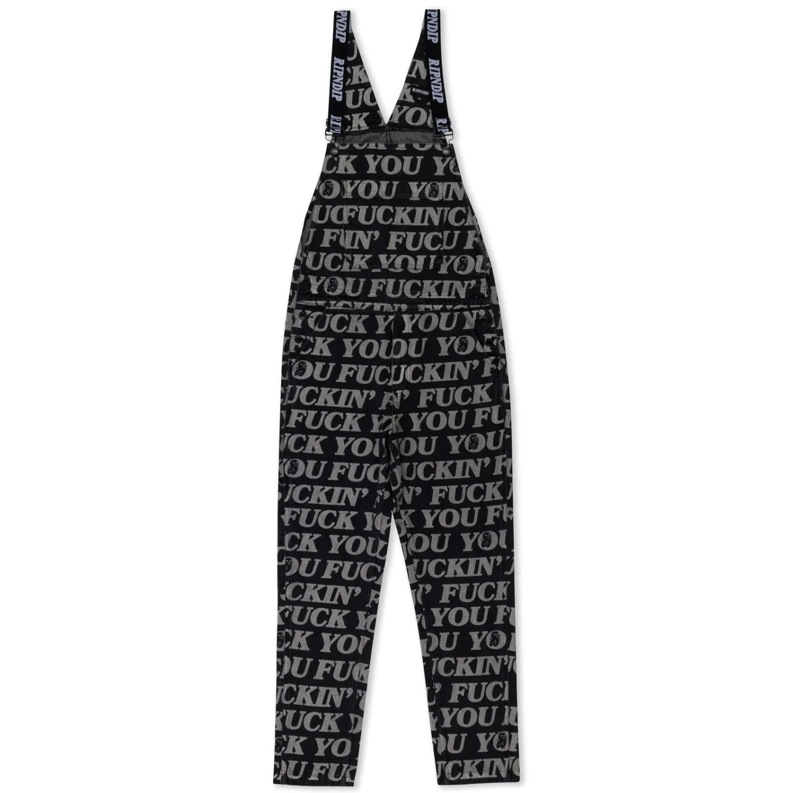 Fuckin Fuck Denim Overalls (Black)<Ripndip Flash Sale