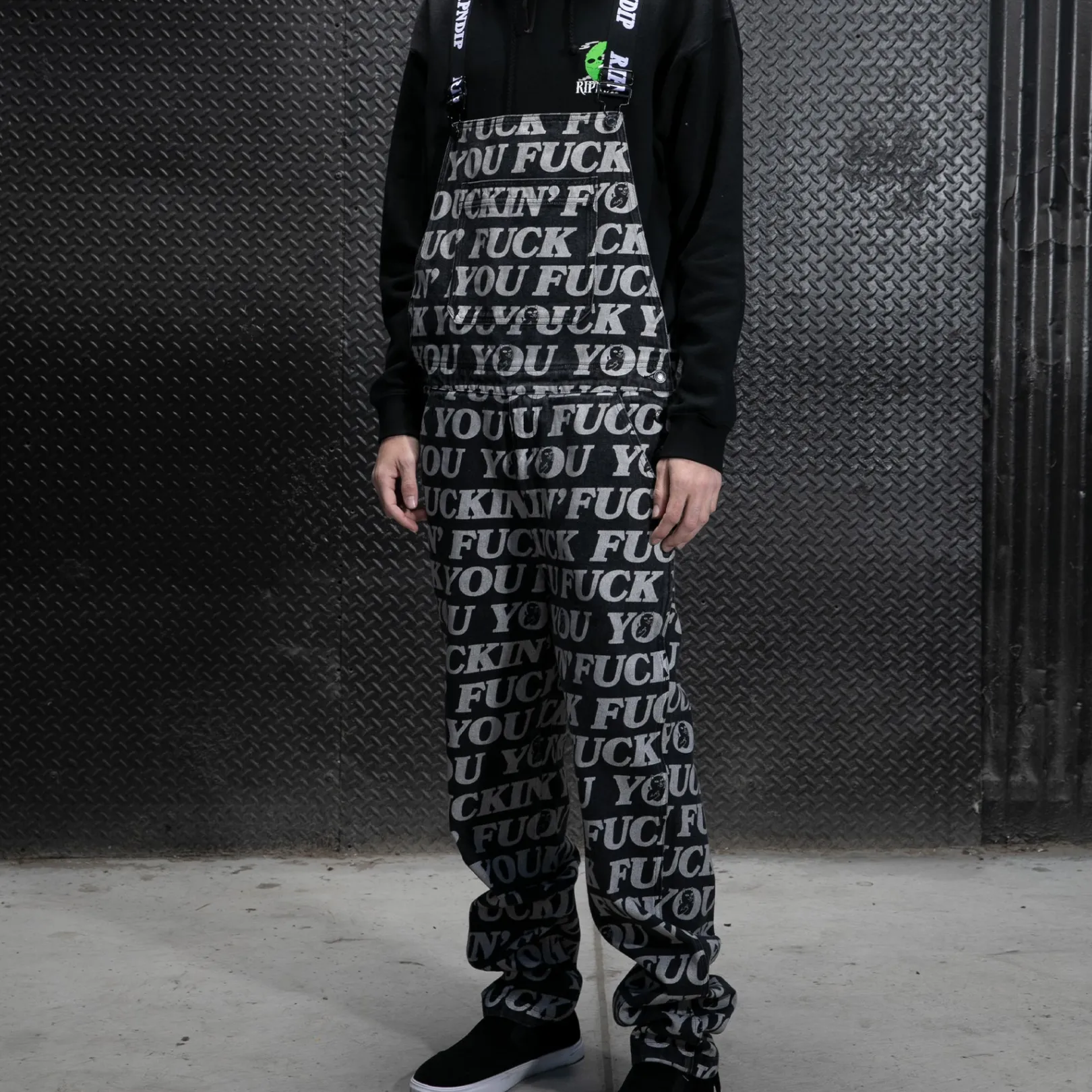 Fuckin Fuck Denim Overalls (Black)<Ripndip Flash Sale