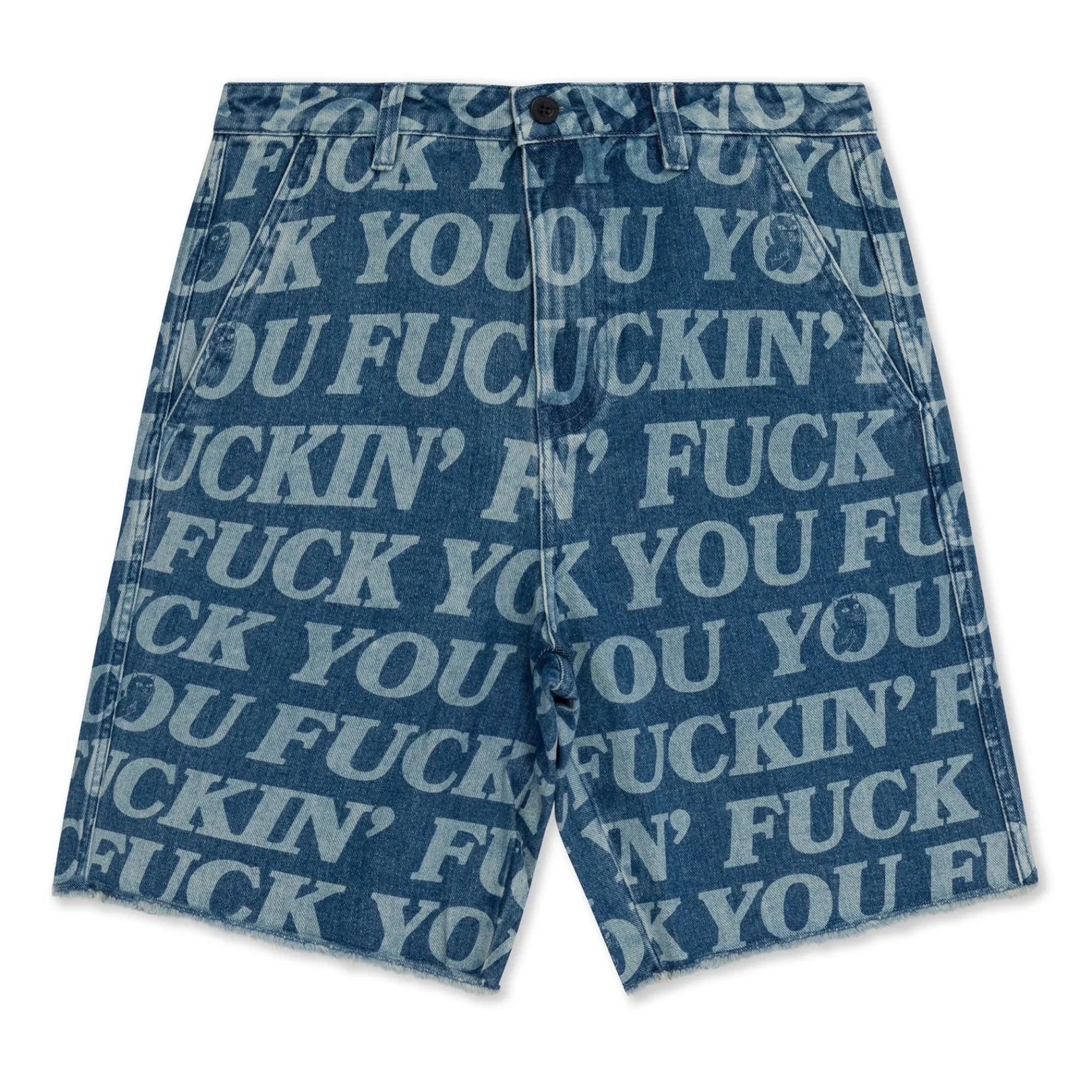 Fuckin Fuck Denim Shorts (Medium Wash)<Ripndip Clearance