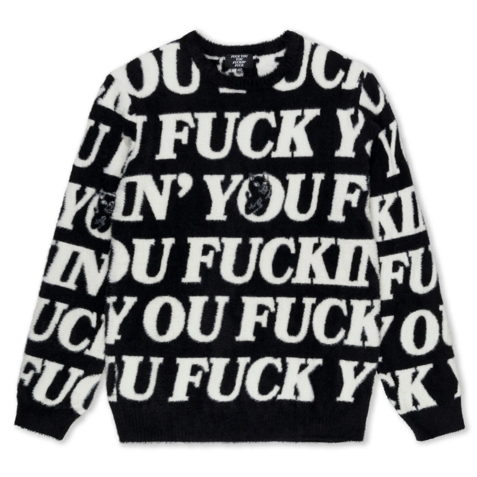 Fuckin Fuck Mohair Sweater (Black)<Ripndip Clearance