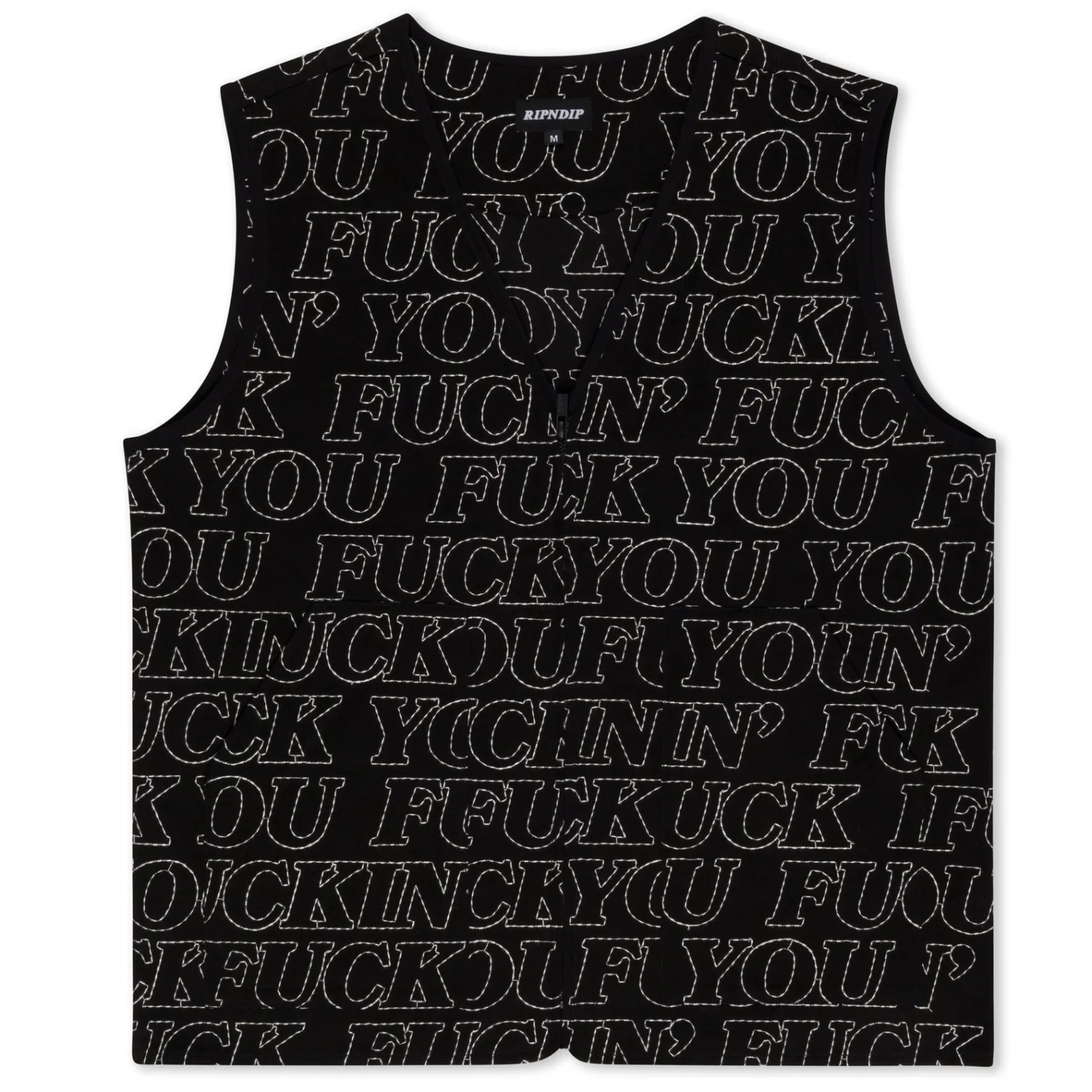 Fuckin Fuck Quilted Vest (Black)<Ripndip Sale