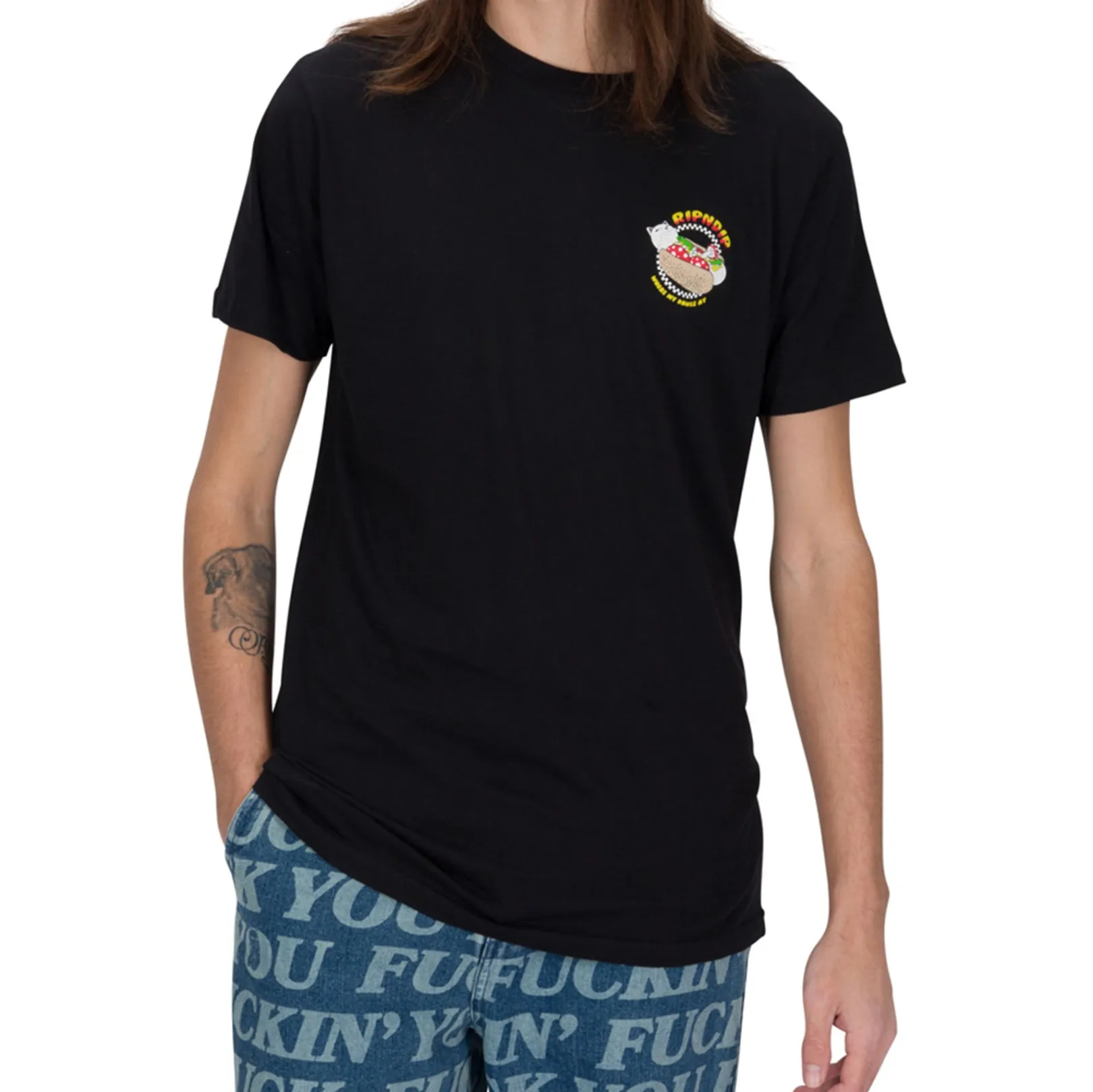 Glizzy Tee (Black)<Ripndip Fashion