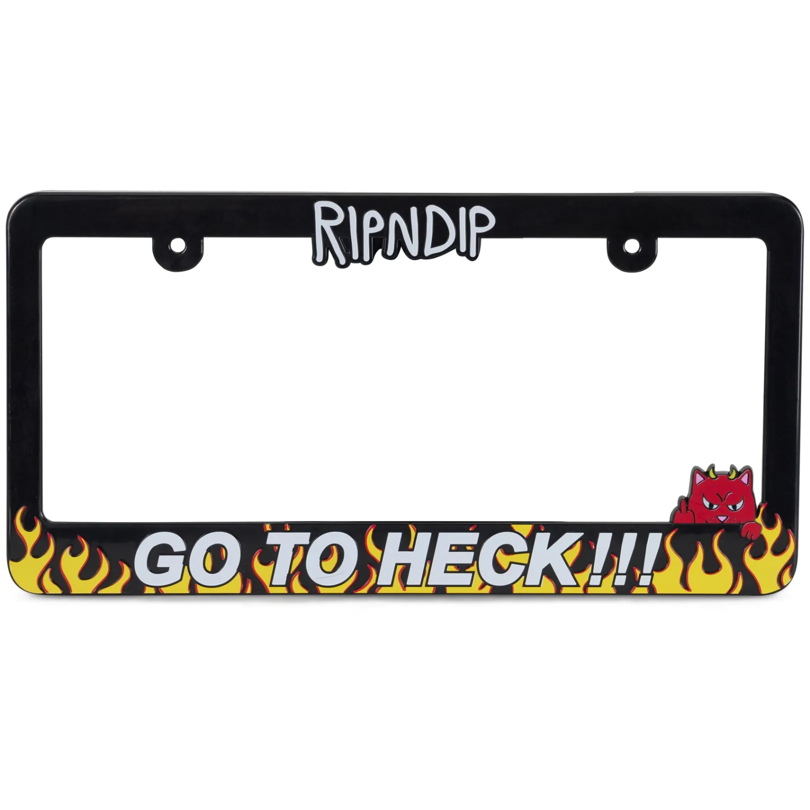 Go To Heck License Plate (Black)<Ripndip Flash Sale