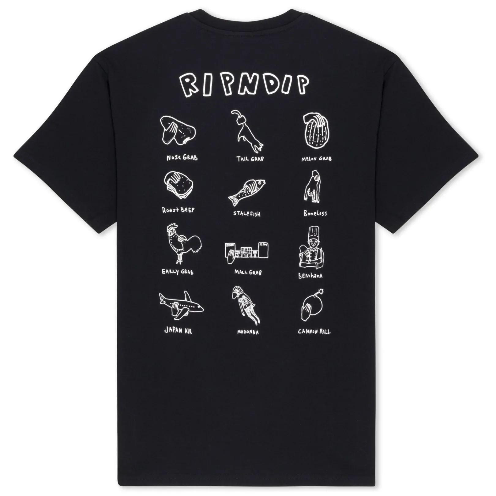 Grabs Tee (Black)<Ripndip Shop