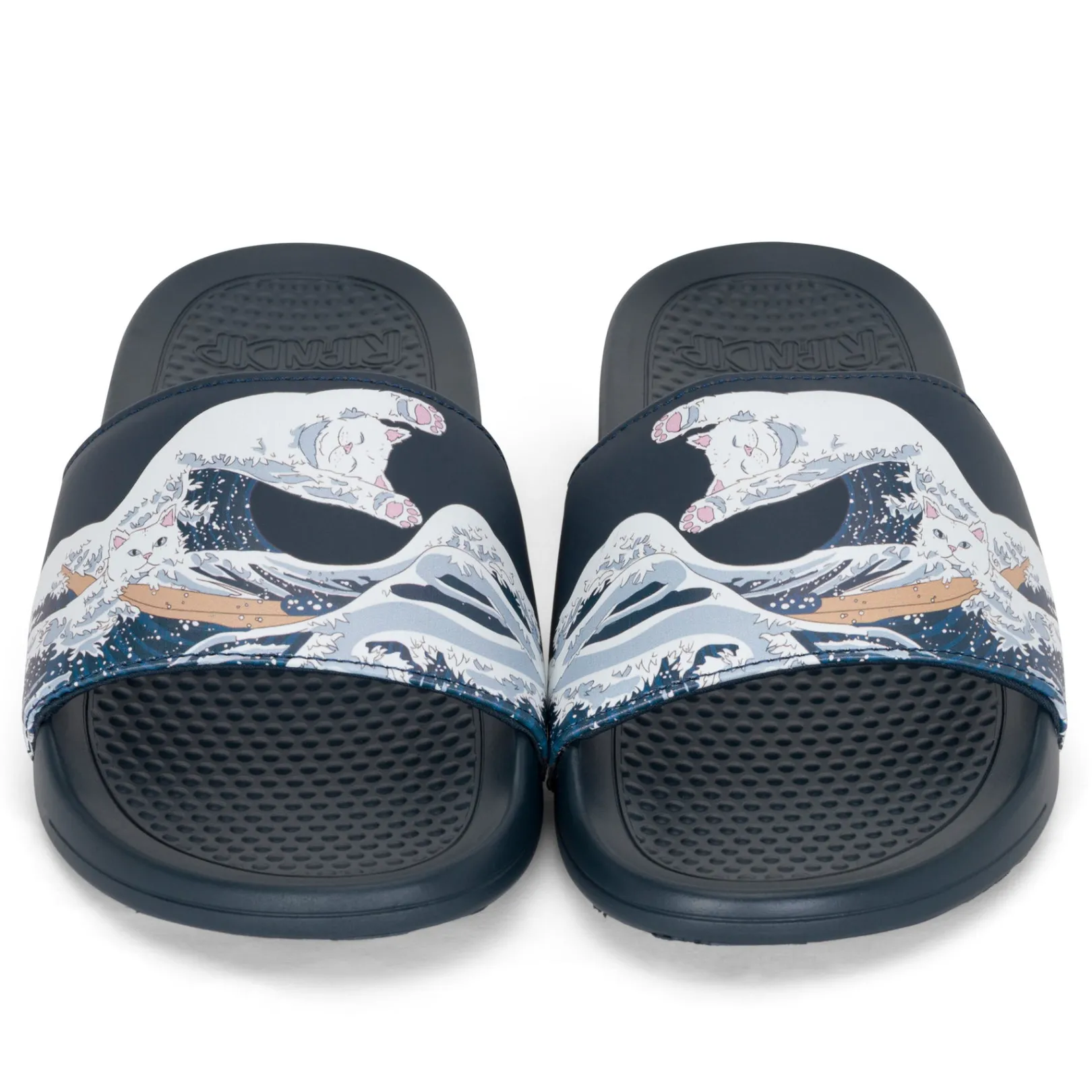 Great Wave Slides (Navy)<Ripndip Cheap