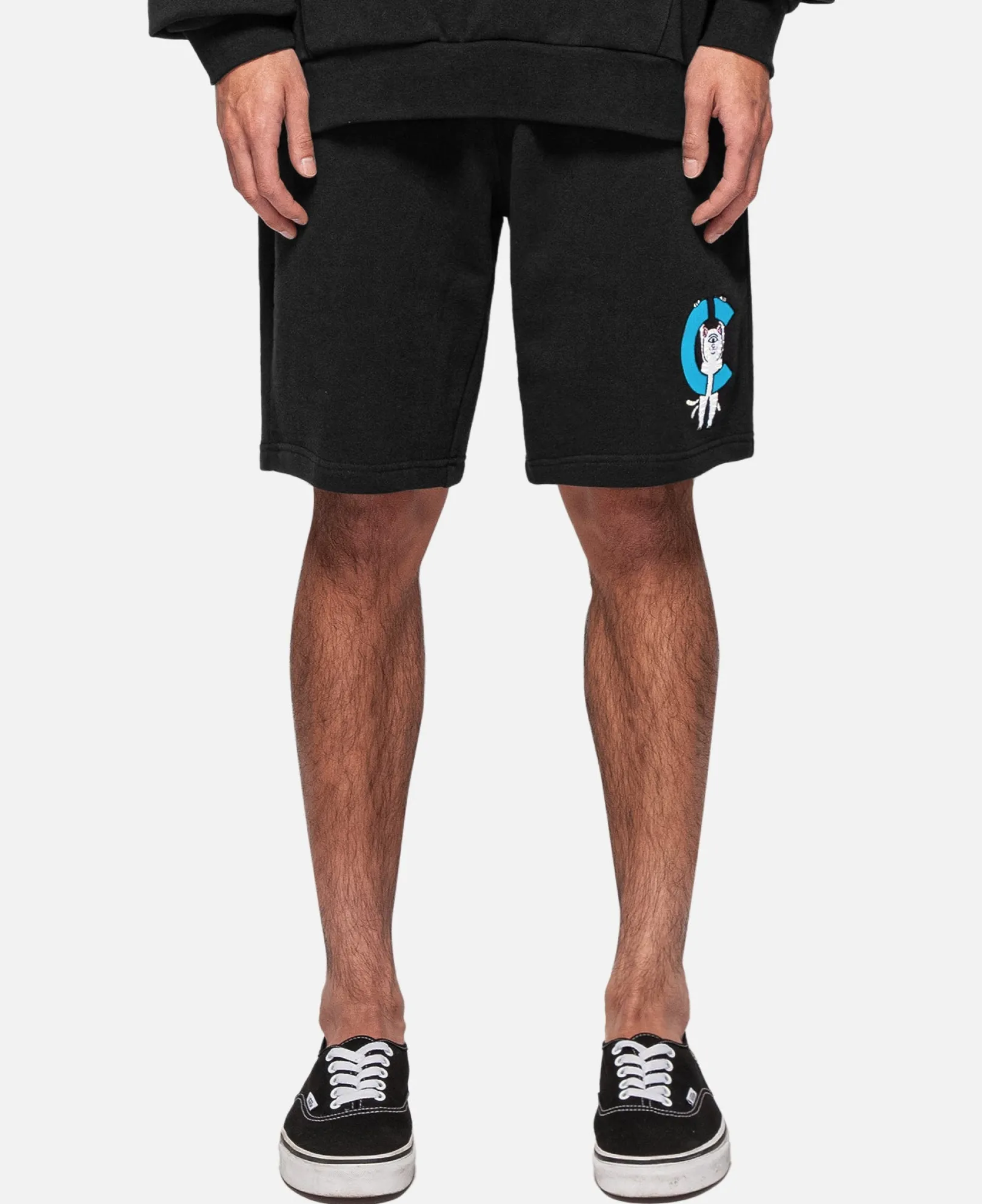 Hanging On Sweatshorts (Black)<Ripndip Fashion