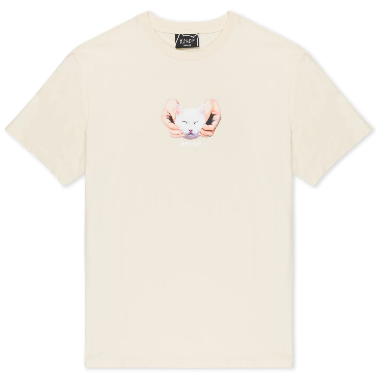 Happy Kitty Tee (Natural)<Ripndip New