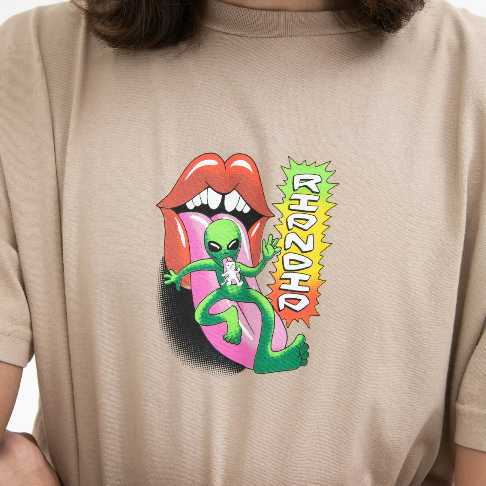 Happy Lickin Tee (Almond)<Ripndip Outlet