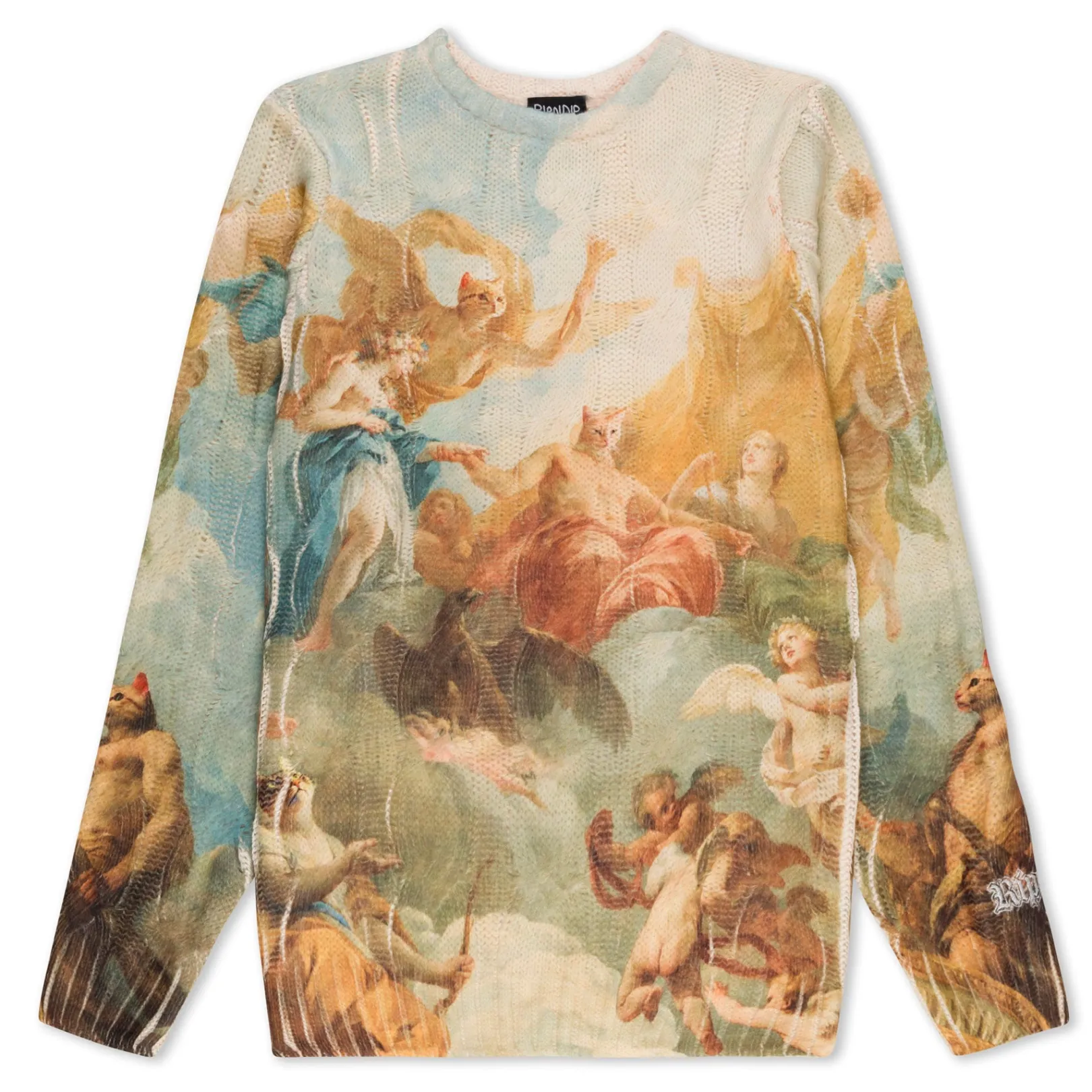 Heavens Waiting Cable Knit Sweater (Multi)<Ripndip Best