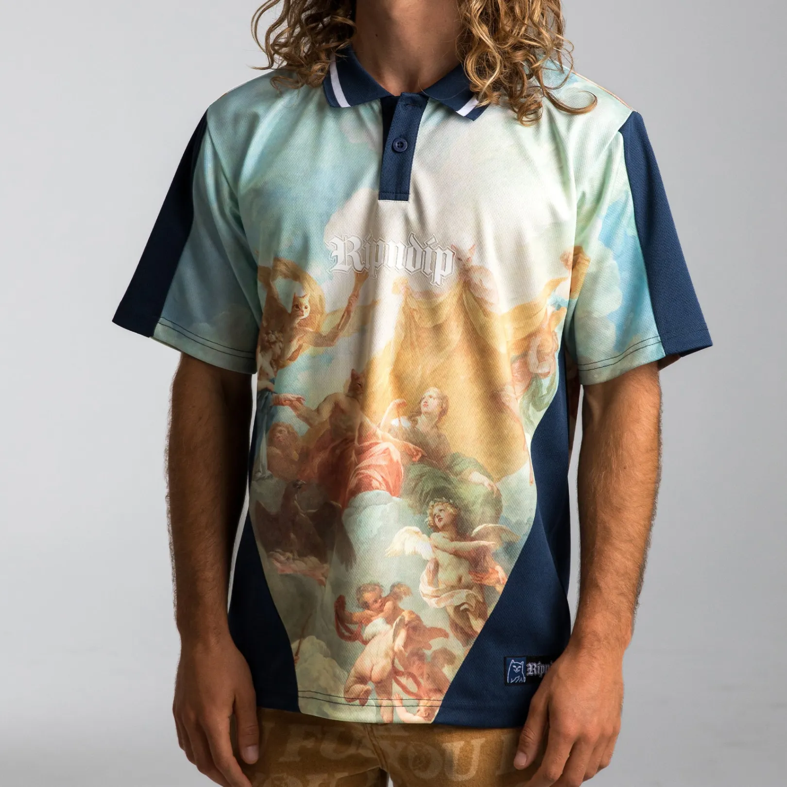 Heavens Waiting Soccer Jersey (Navy Multi)<Ripndip Hot