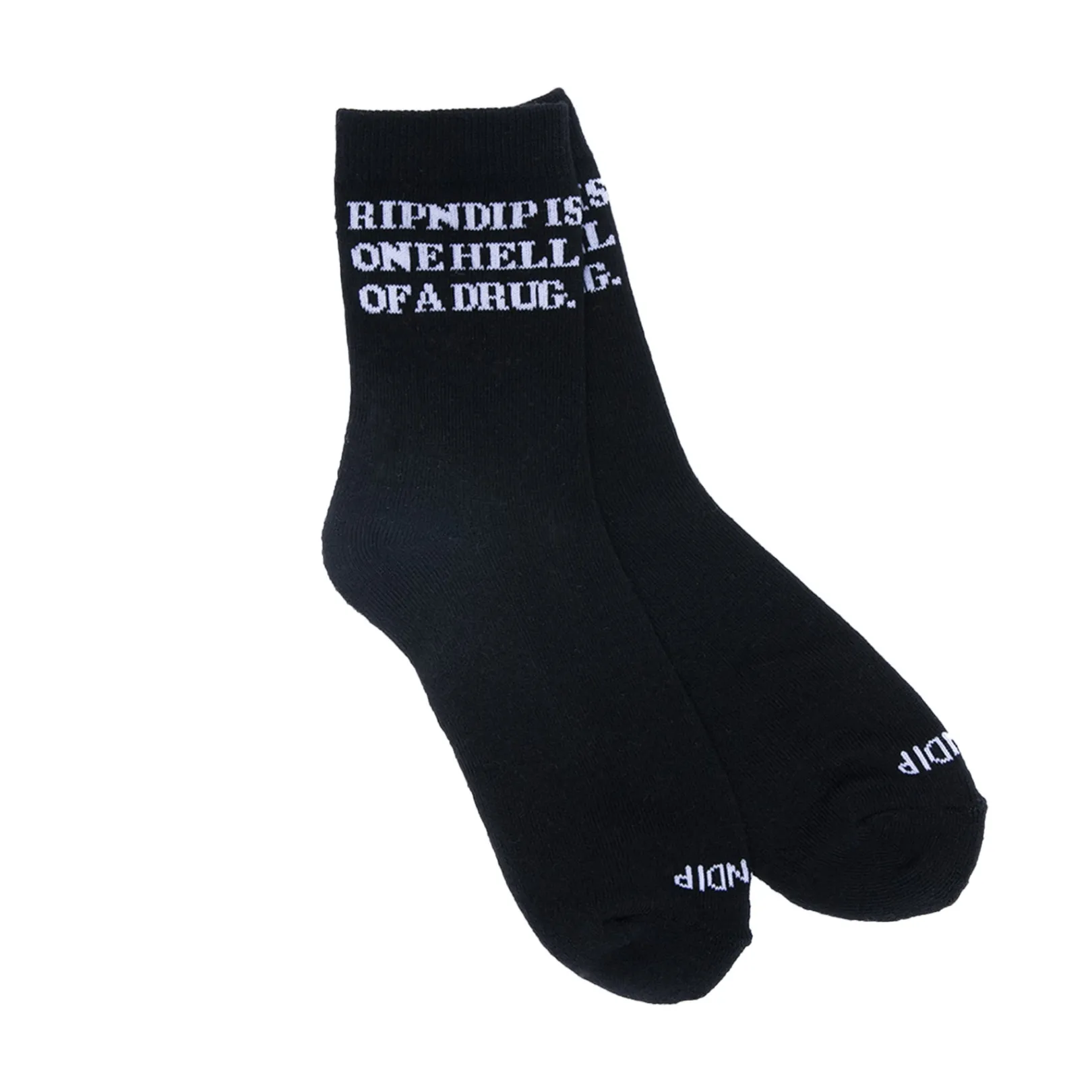 Hell Of A Drug Mid Socks (Black)<Ripndip New