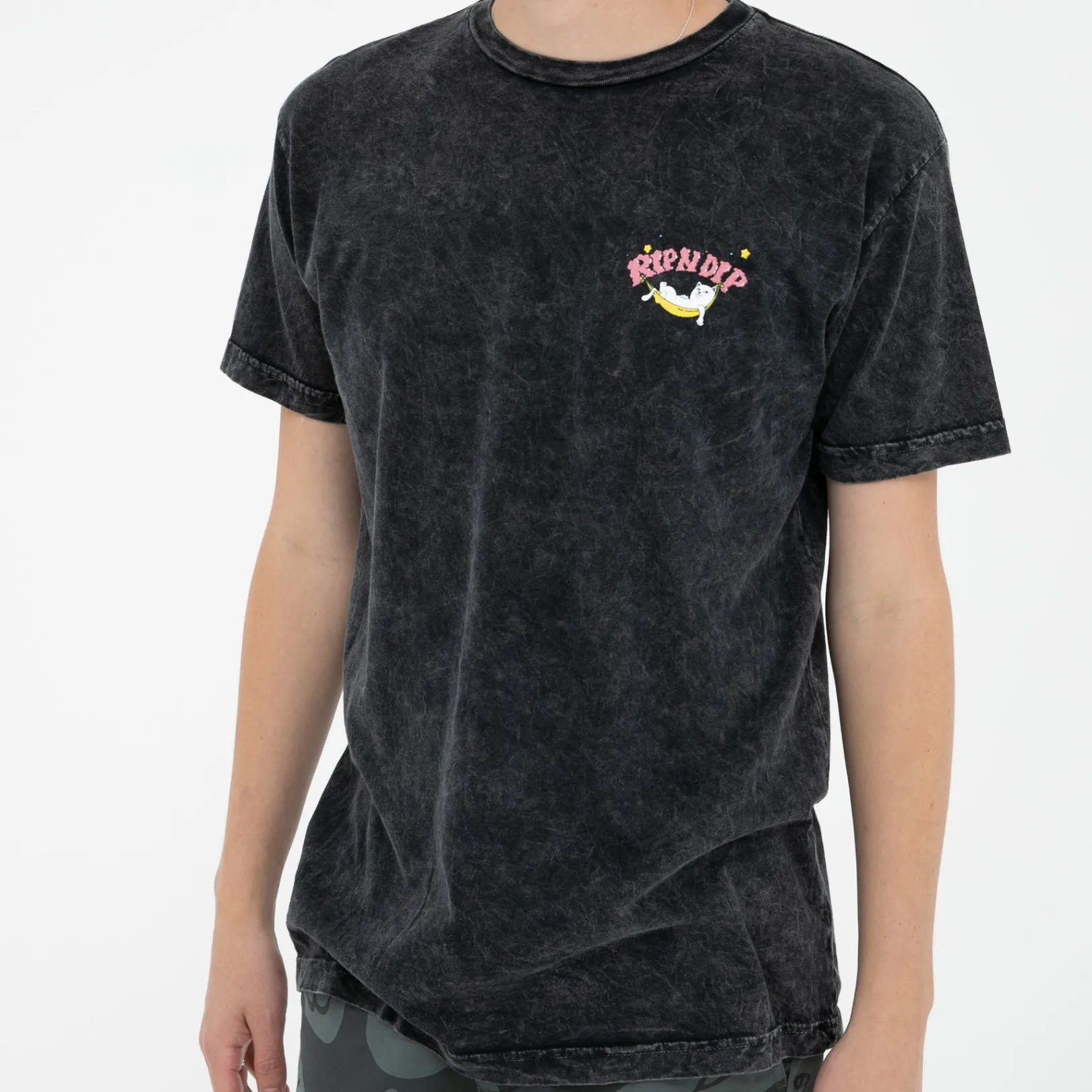 High On Life Tee (Black Mineral Wash)<Ripndip Flash Sale