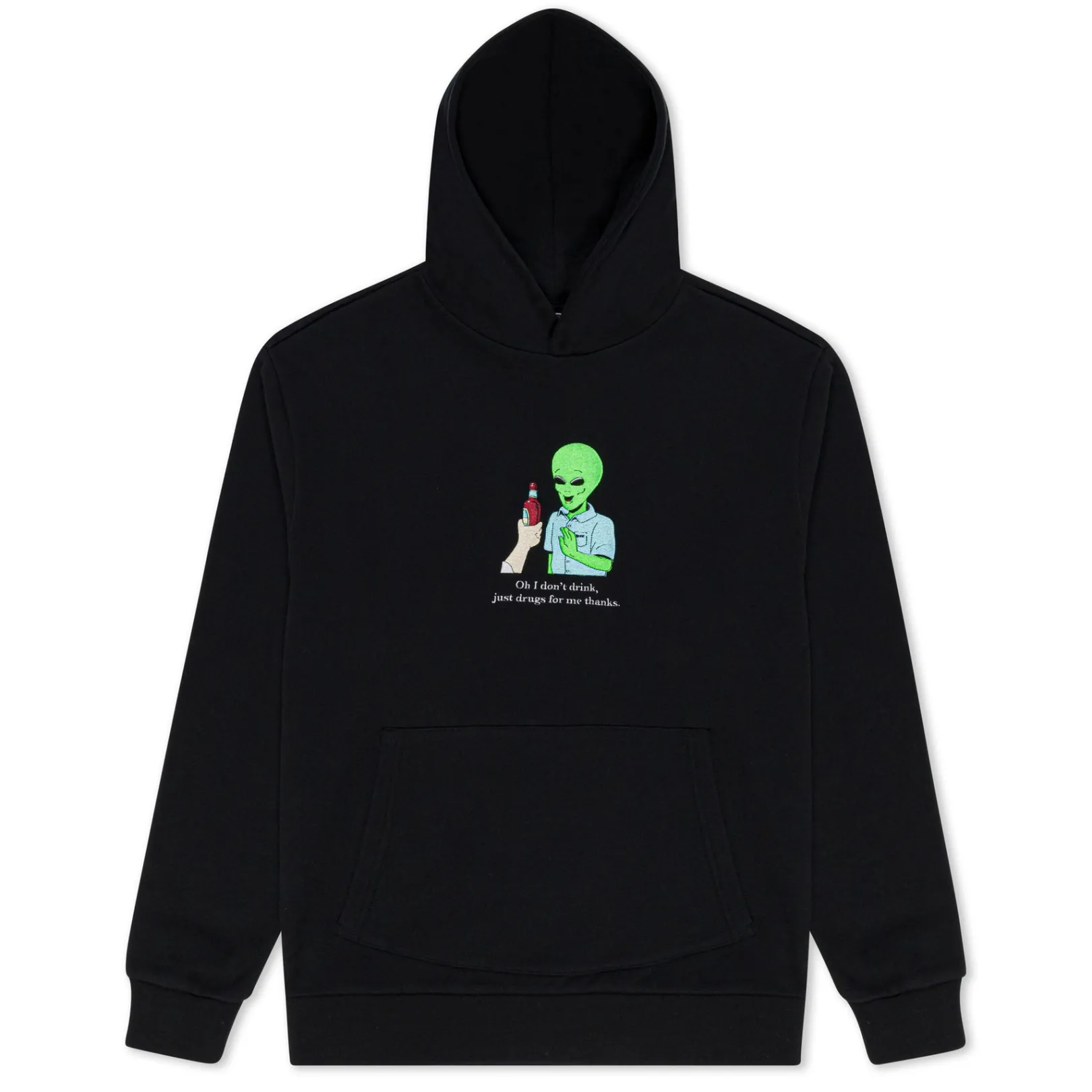 I Don't Drink Hoodie (Black) 14.7oz<Ripndip Hot