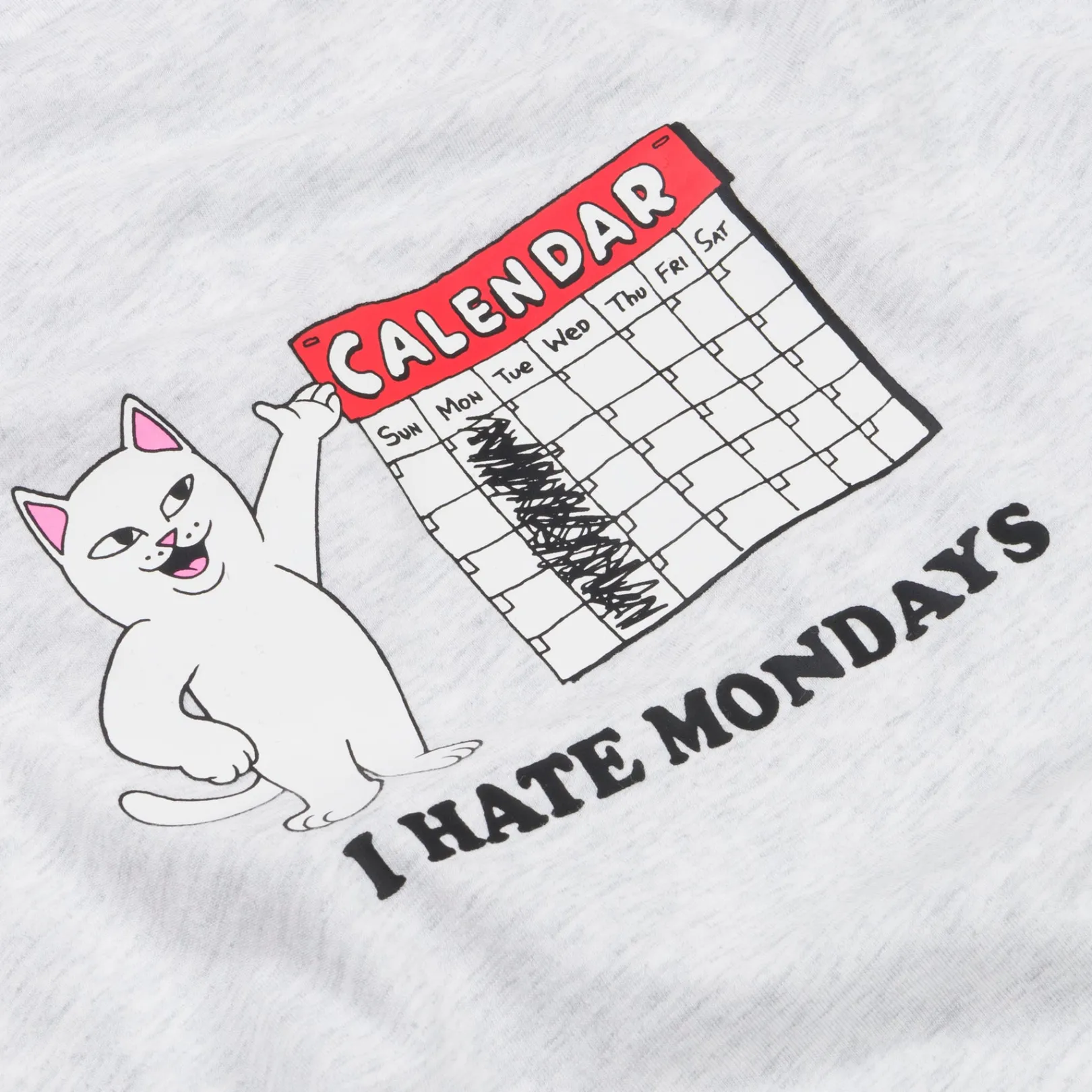 I Hate Mondays Tee (Ash Heather)<Ripndip Best Sale