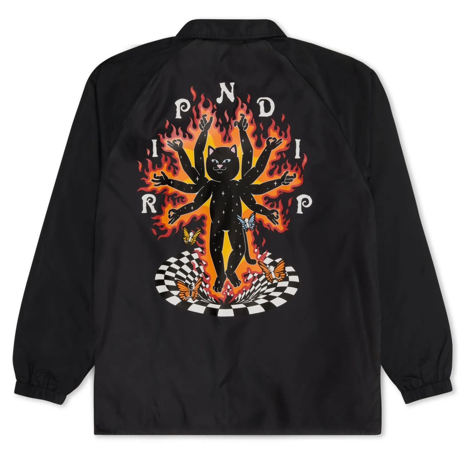 Illusion Jerm Coaches Jacket (Black)<Ripndip Online