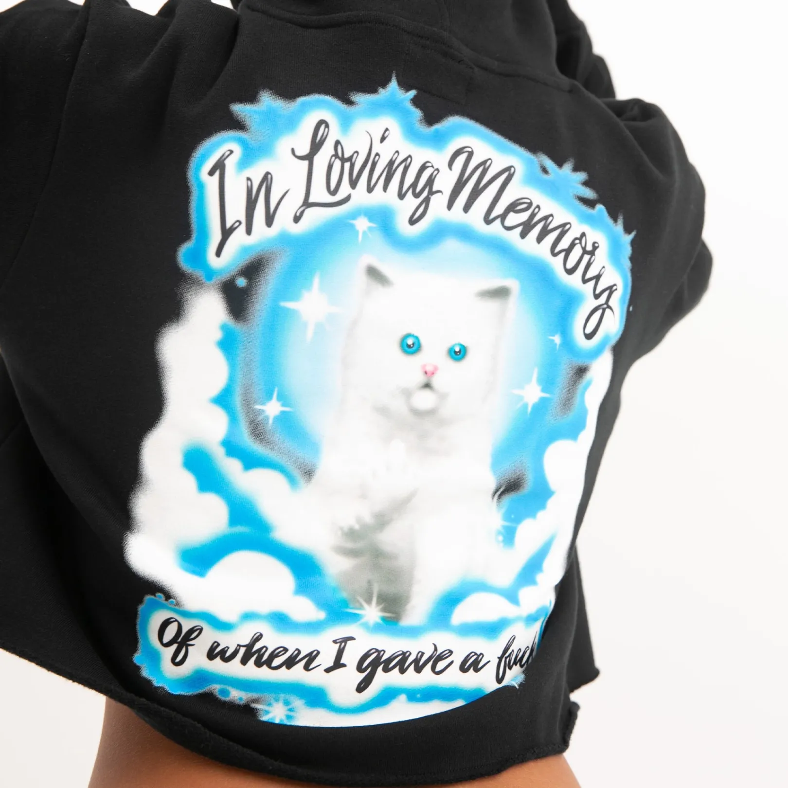 In Loving Memory Cropped Hoodie (Black)<Ripndip New