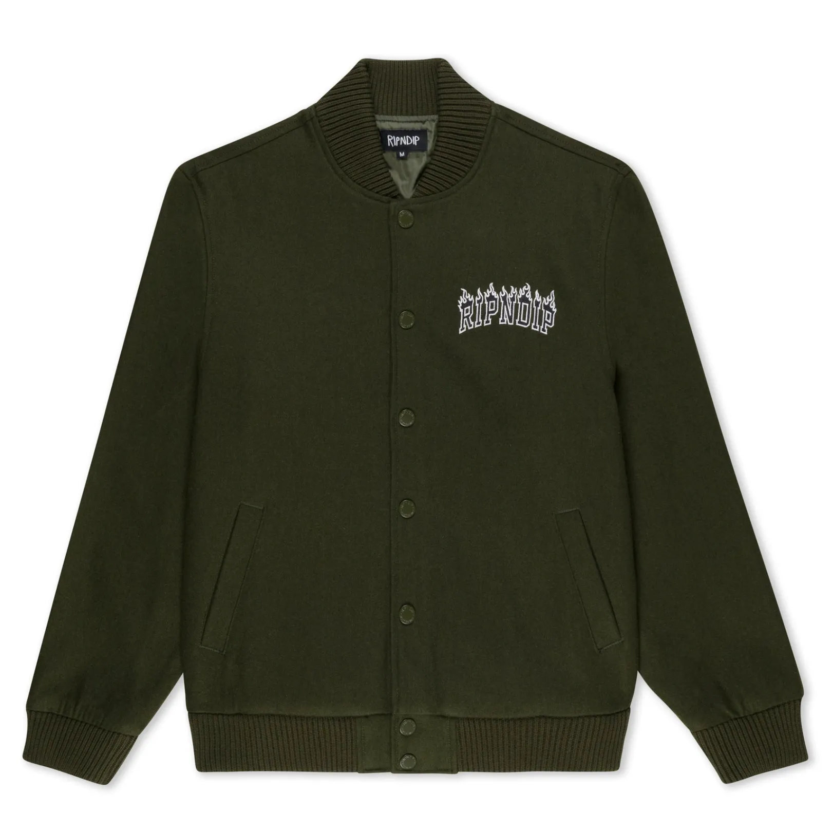 Inferno Varsity Jacket (Light Forest)<Ripndip Store