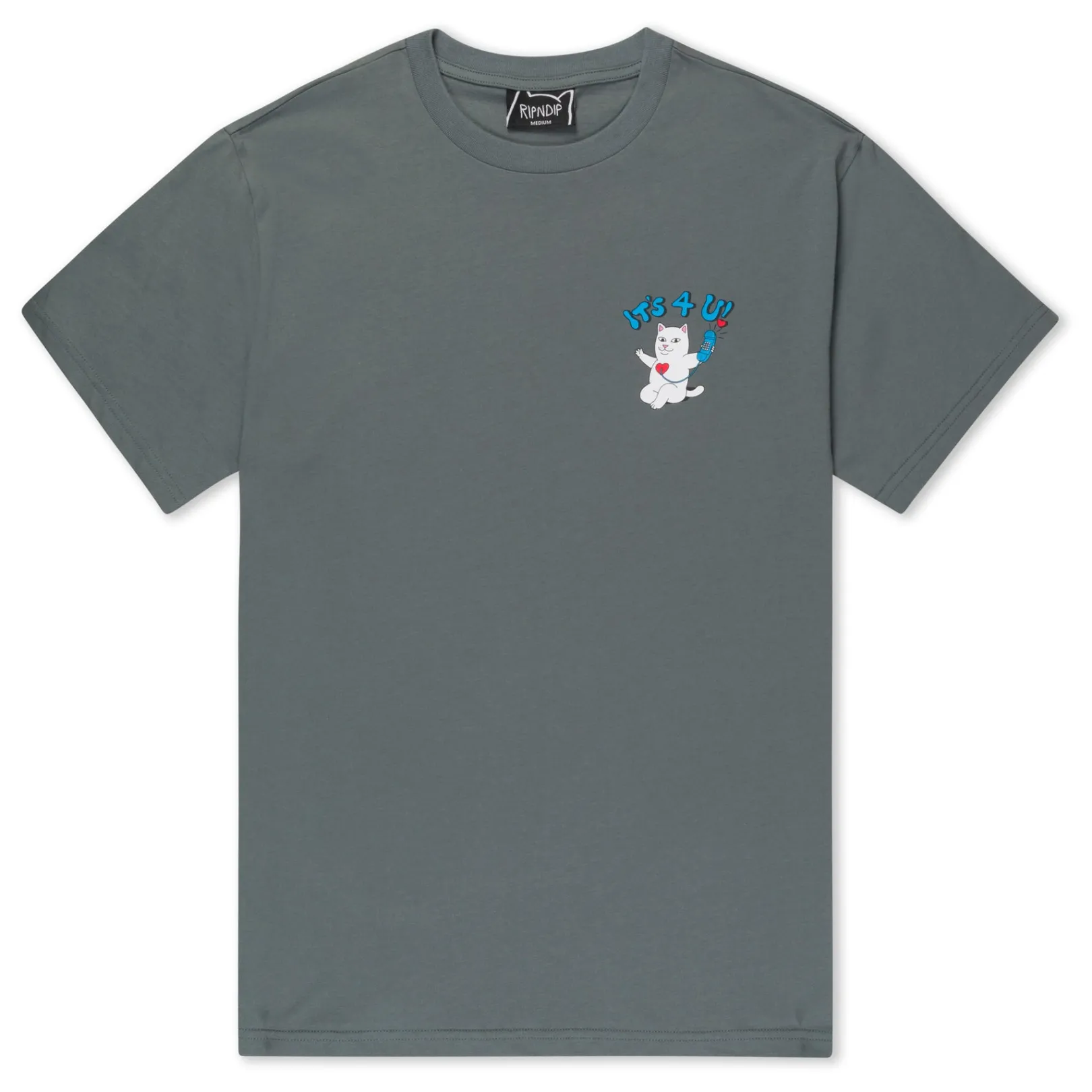 Its 4 U Tee (Charcoal)<Ripndip Cheap