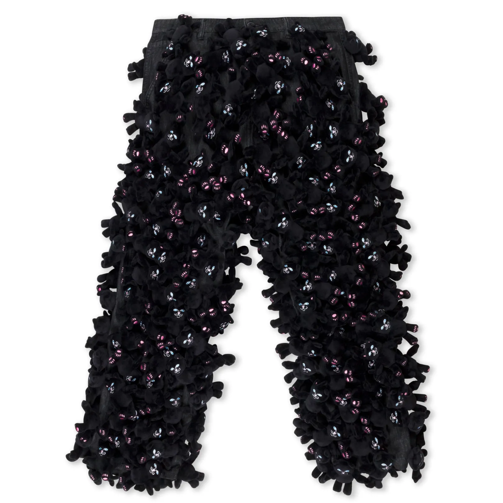 Jermie Plush Denim Pants (Black)<Ripndip Clearance